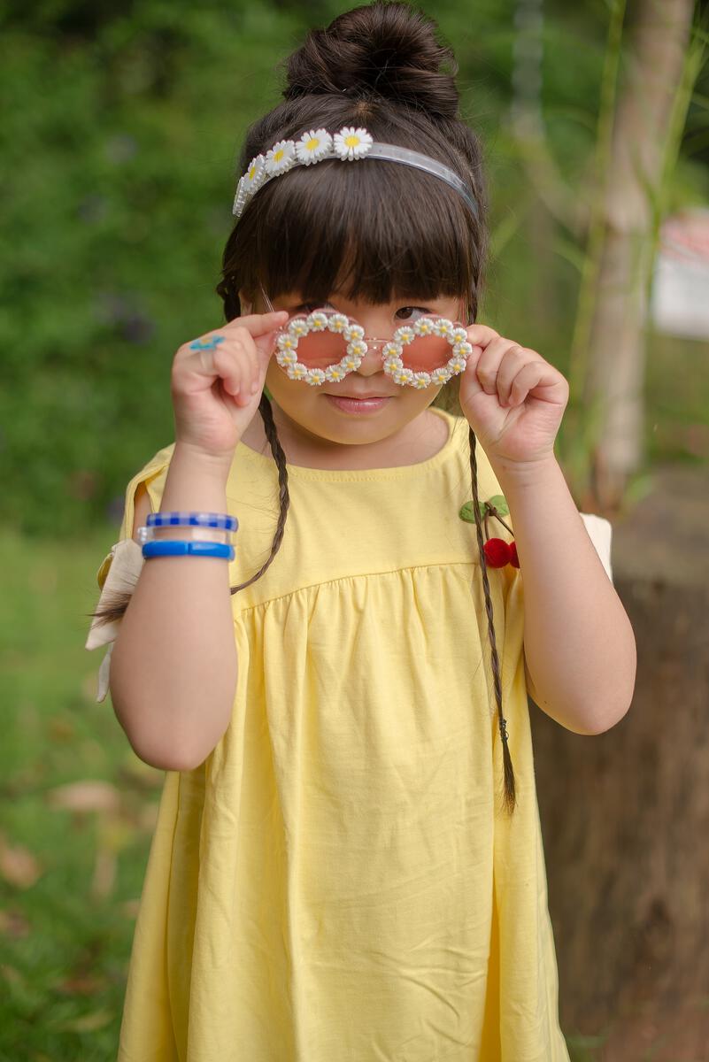 Arco Margaridas Brancas - Yoyo Bow Club