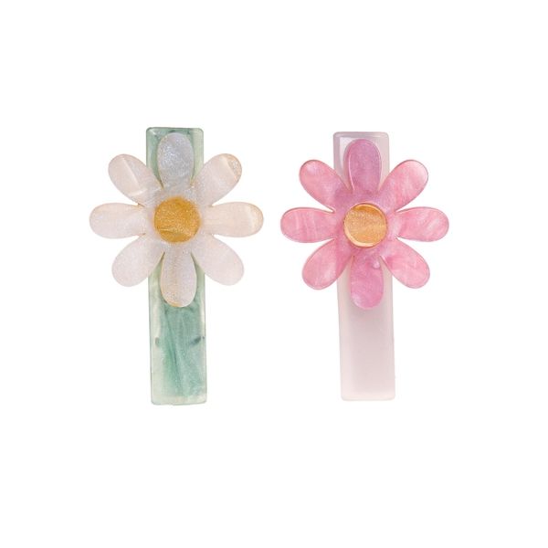 Dupla Hairclip Margarida Com Brilho
