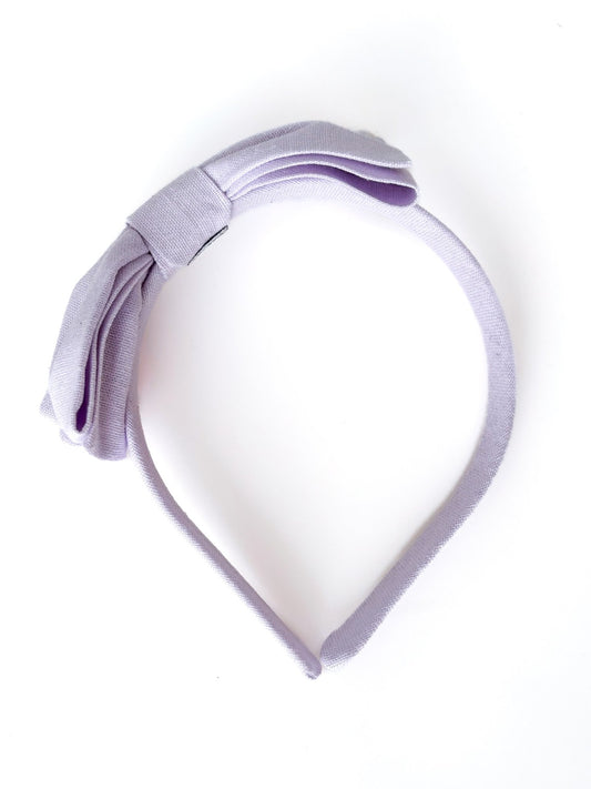 Arco Laço Linho Lilac Snow - Yoyo Bow Club