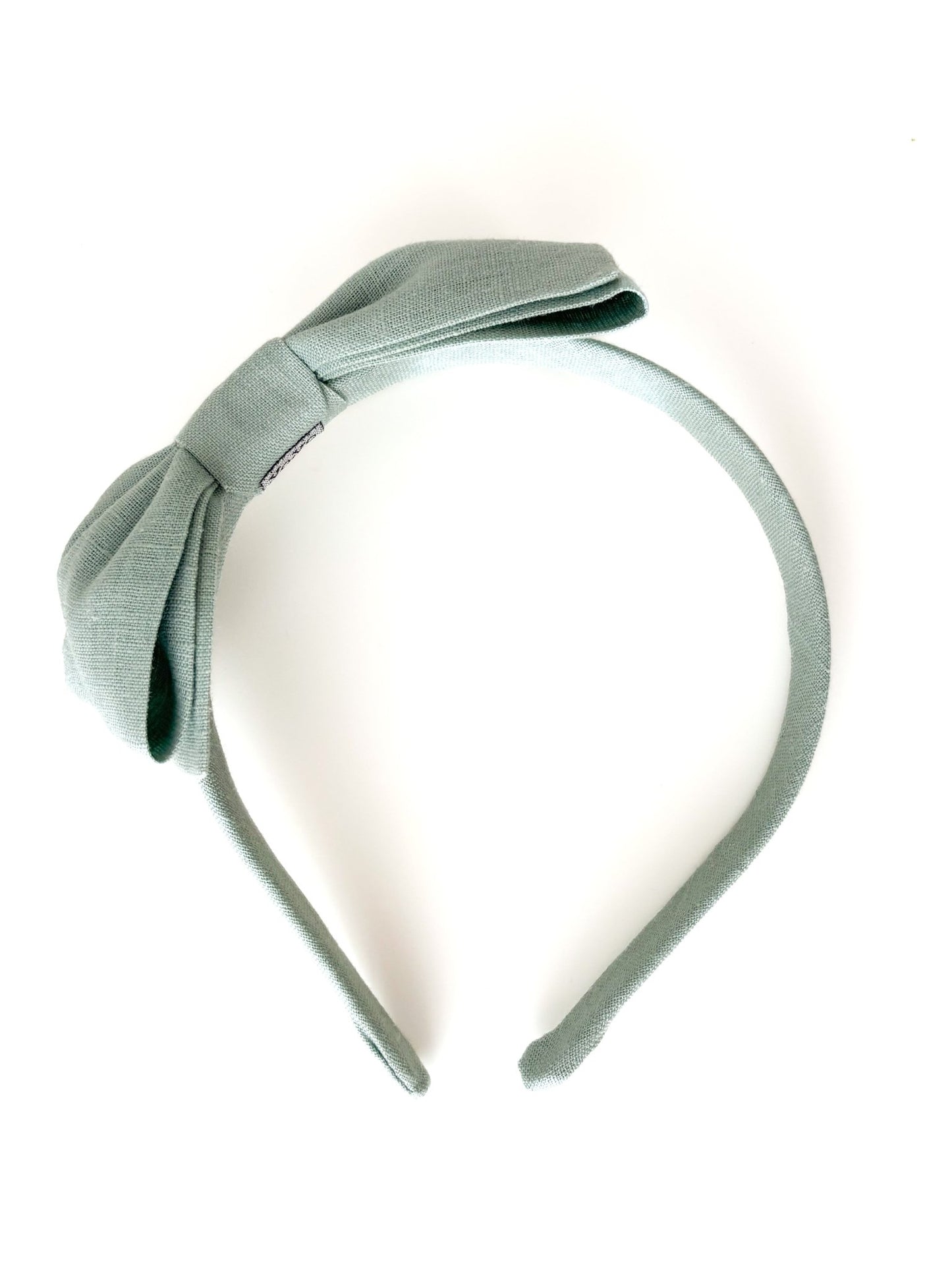 Arco Laço Linho Verde Vintage - Yoyo Bow Club