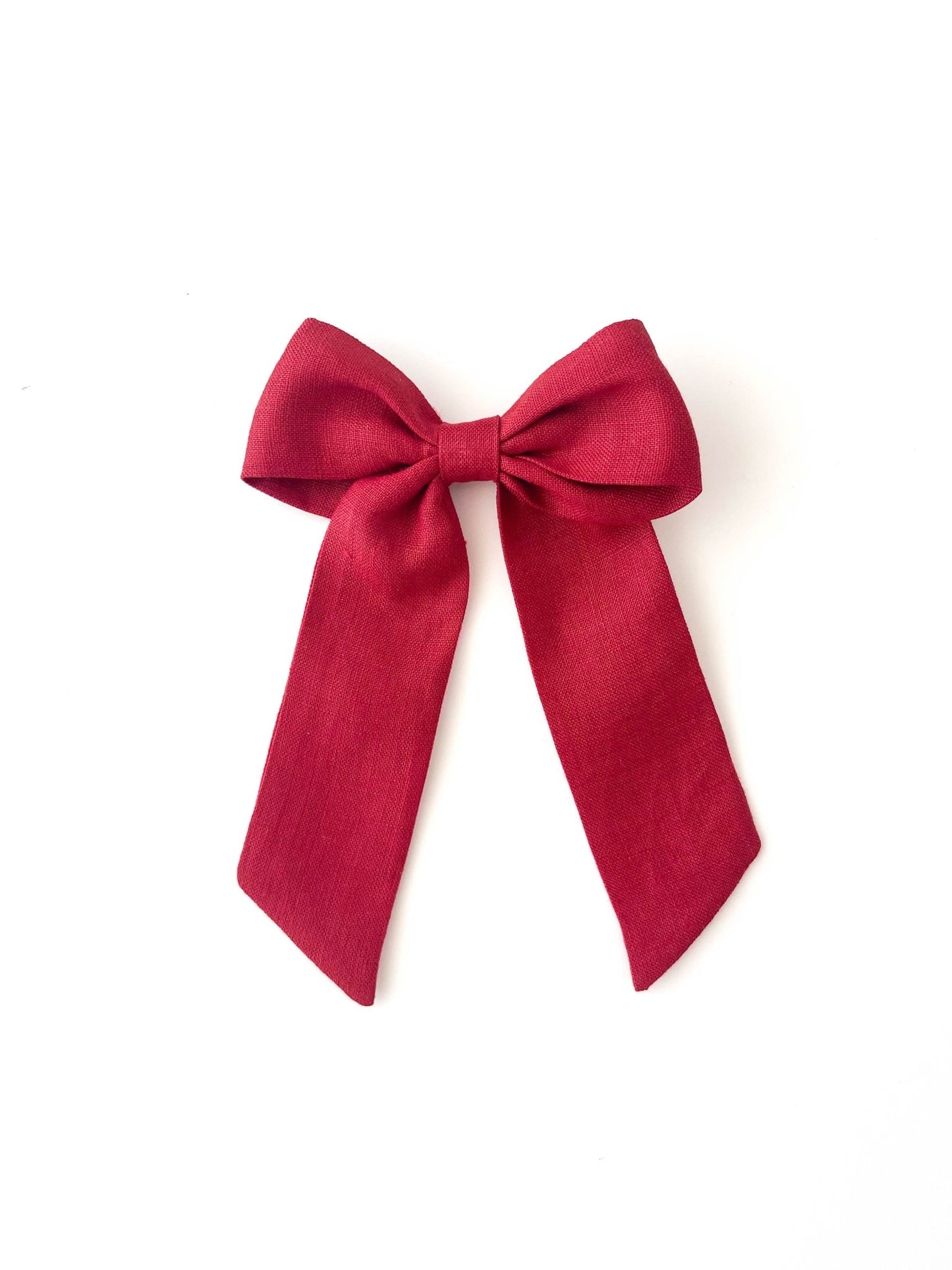 Laço Bela Linho Ketchup | Unidade - Yoyo Bow Club