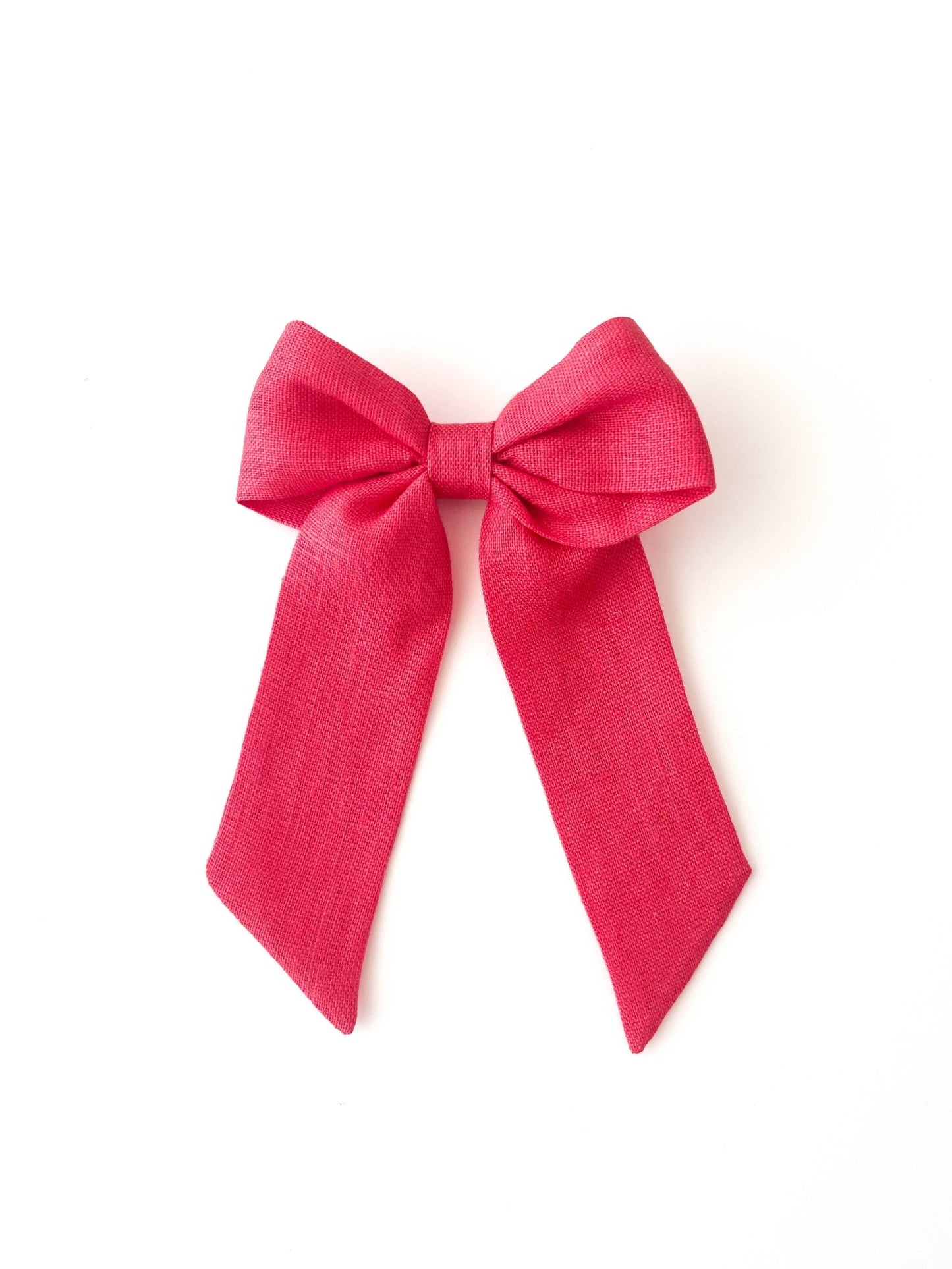 Laço Bela Linho Melancia | Unidade - Yoyo Bow Club