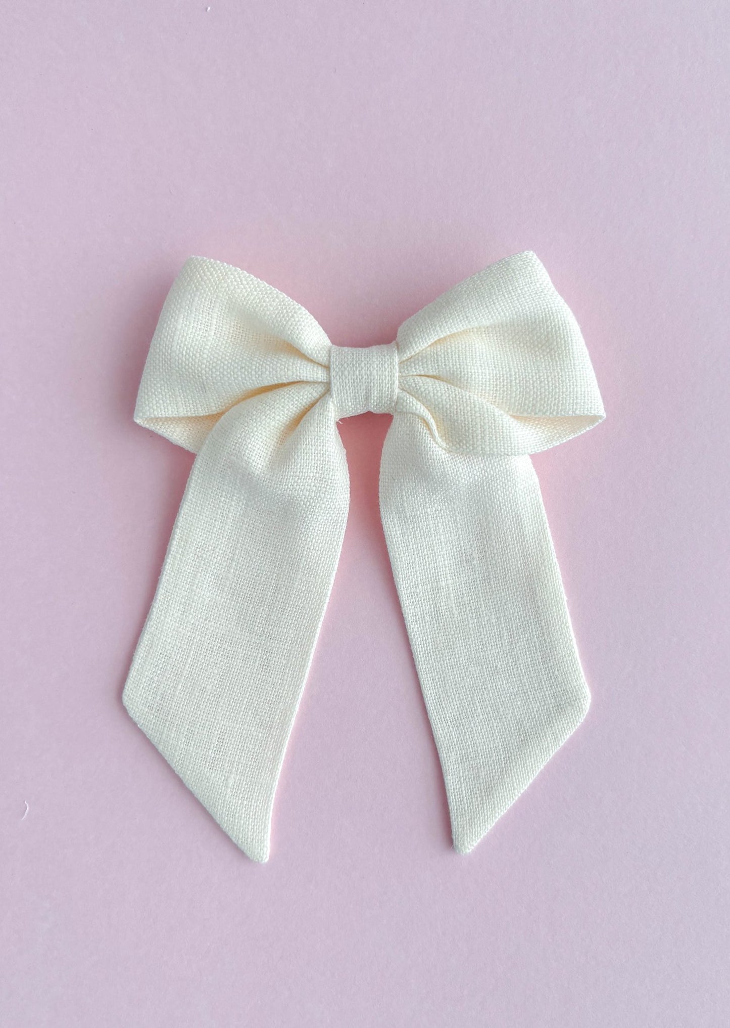 Laço Bela Linho Offwhite | Unidade - Yoyo Bow Club