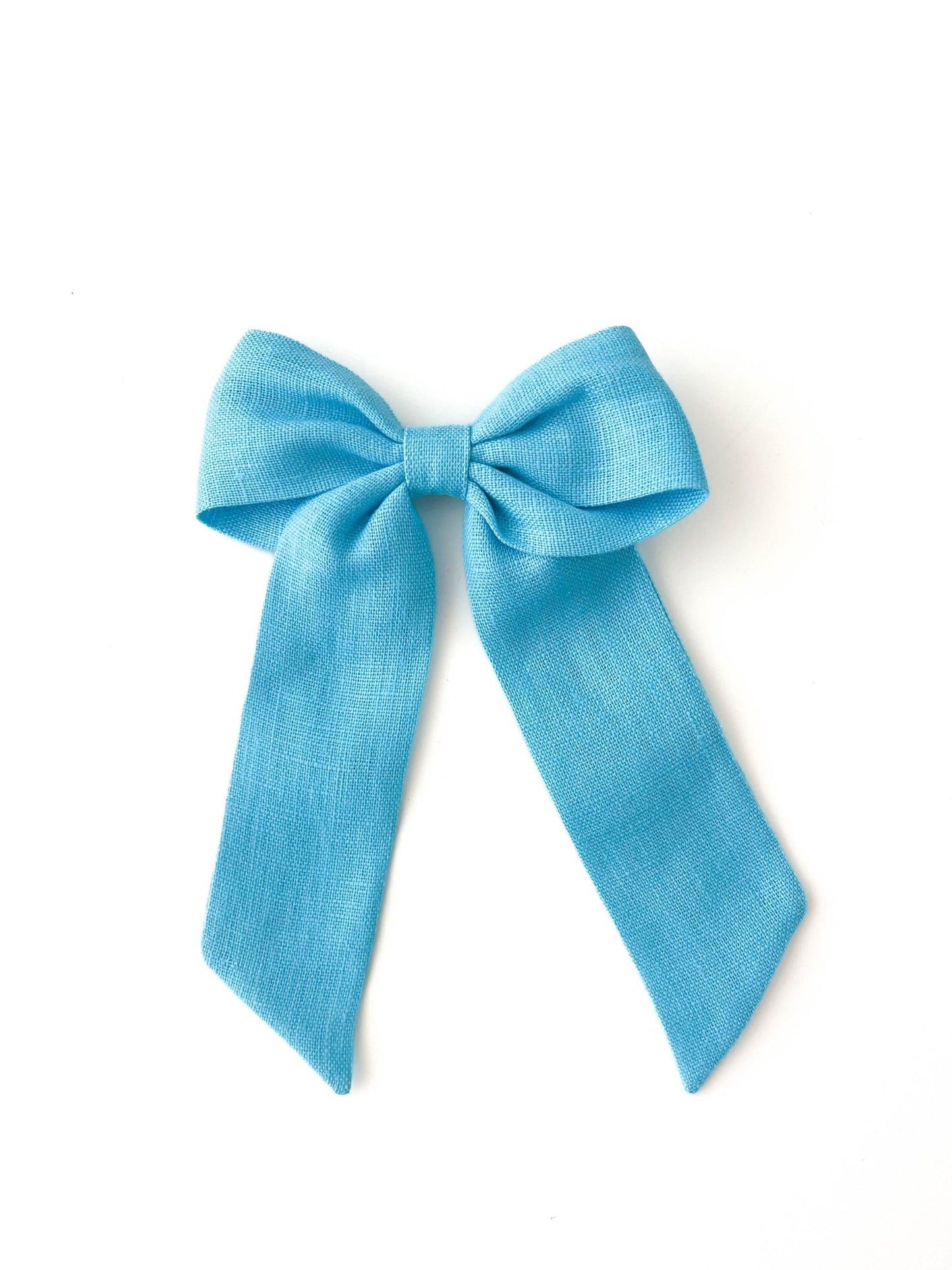 Laço Bela Linho Turquesa | Unidade - Yoyo Bow Club
