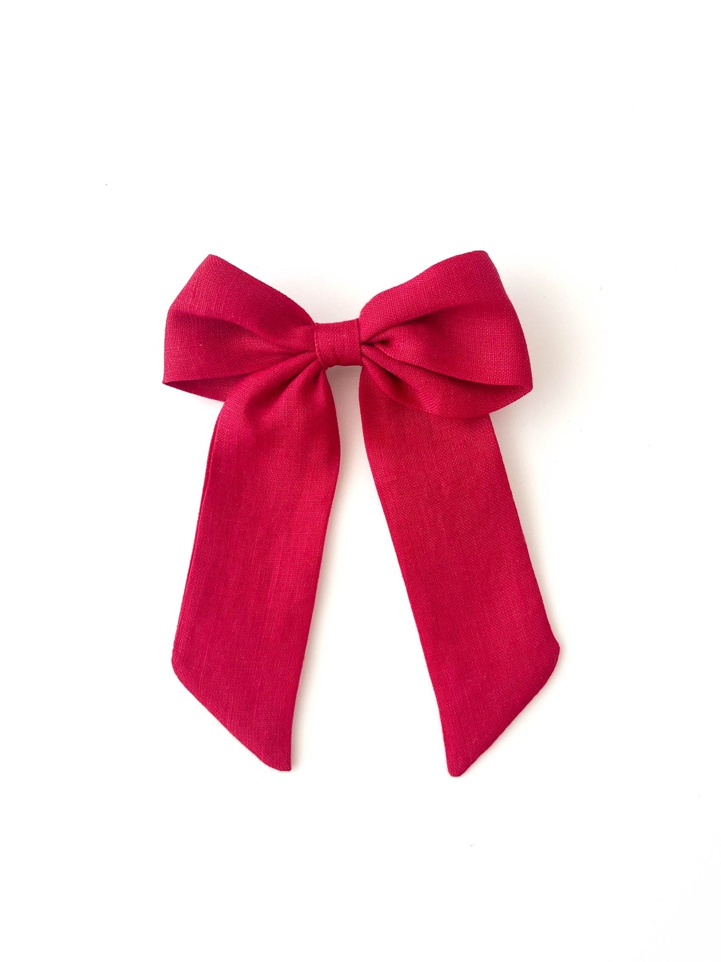 Laço Bela Linho Vermelho Paixão | Unidade - Yoyo Bow Club