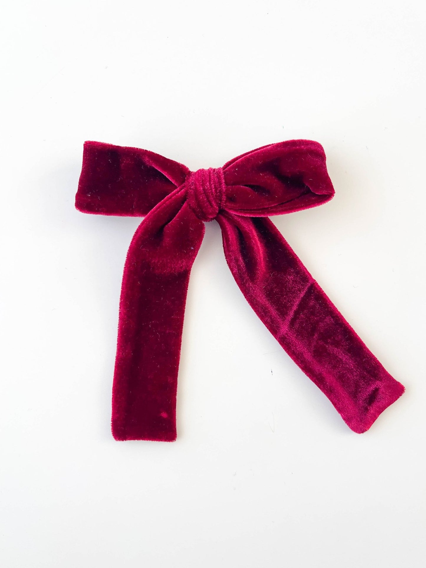 Laço Bia Veludo Marsala | Unidade - Yoyo Bow Club