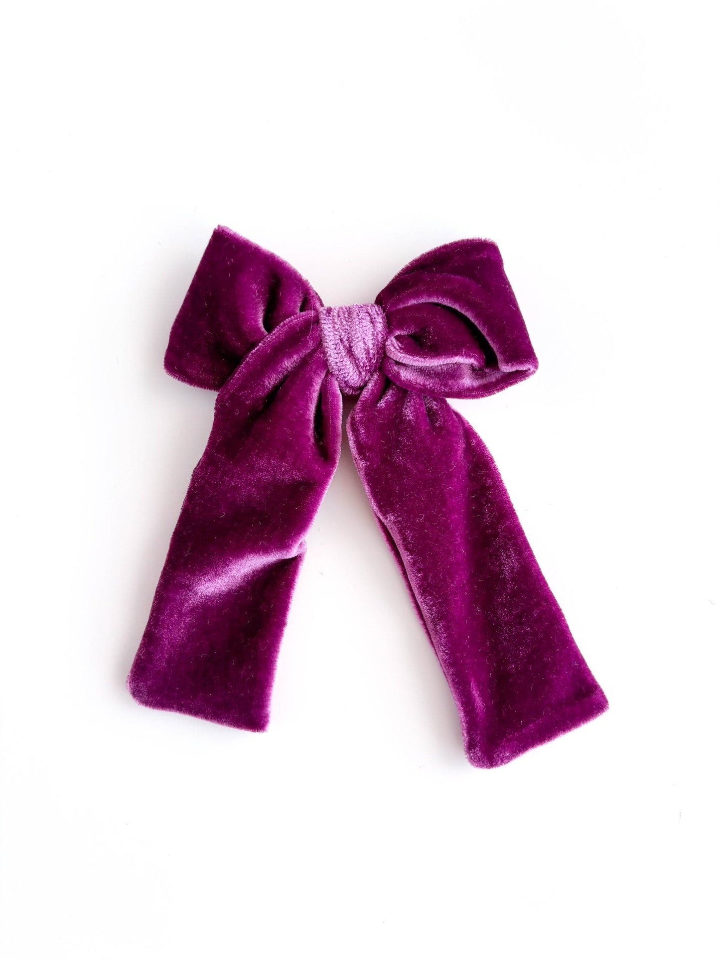 Laço Bia Veludo Açai | Unidade - Yoyo Bow Club