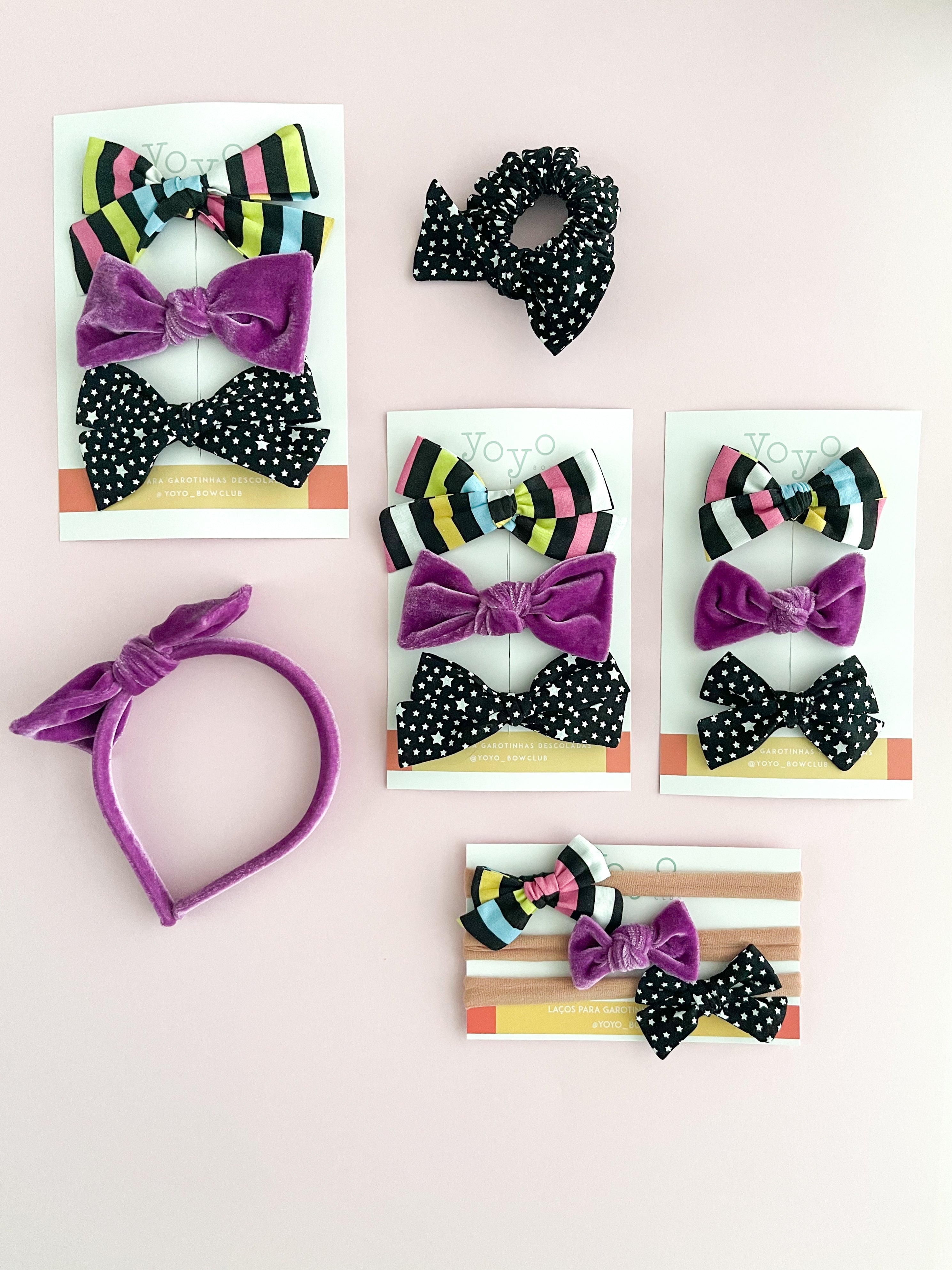 Bow Club Assinatura Mensal de Laços Yoyo Bow Club