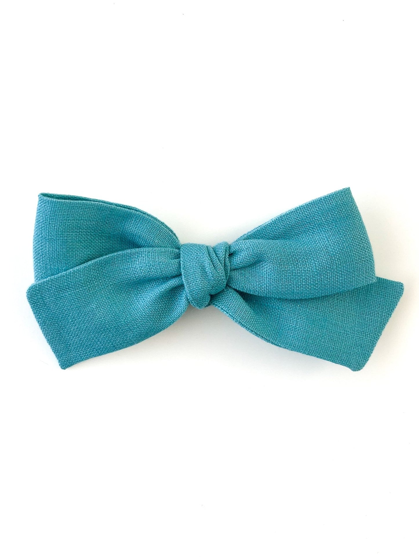 Laço Tata Linho Azul Calmo | Unidade - Yoyo Bow Club