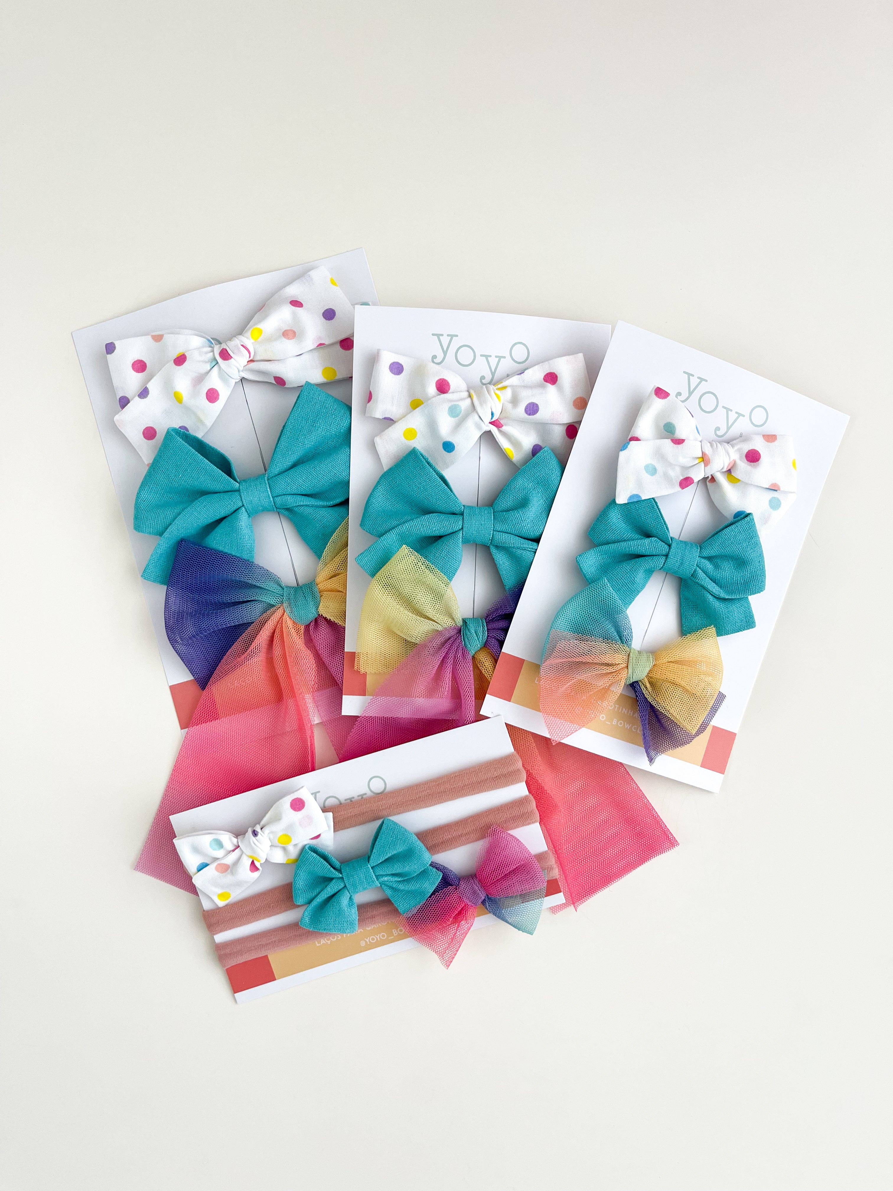 Bow Club Assinatura Mensal de Laços Yoyo Bow Club