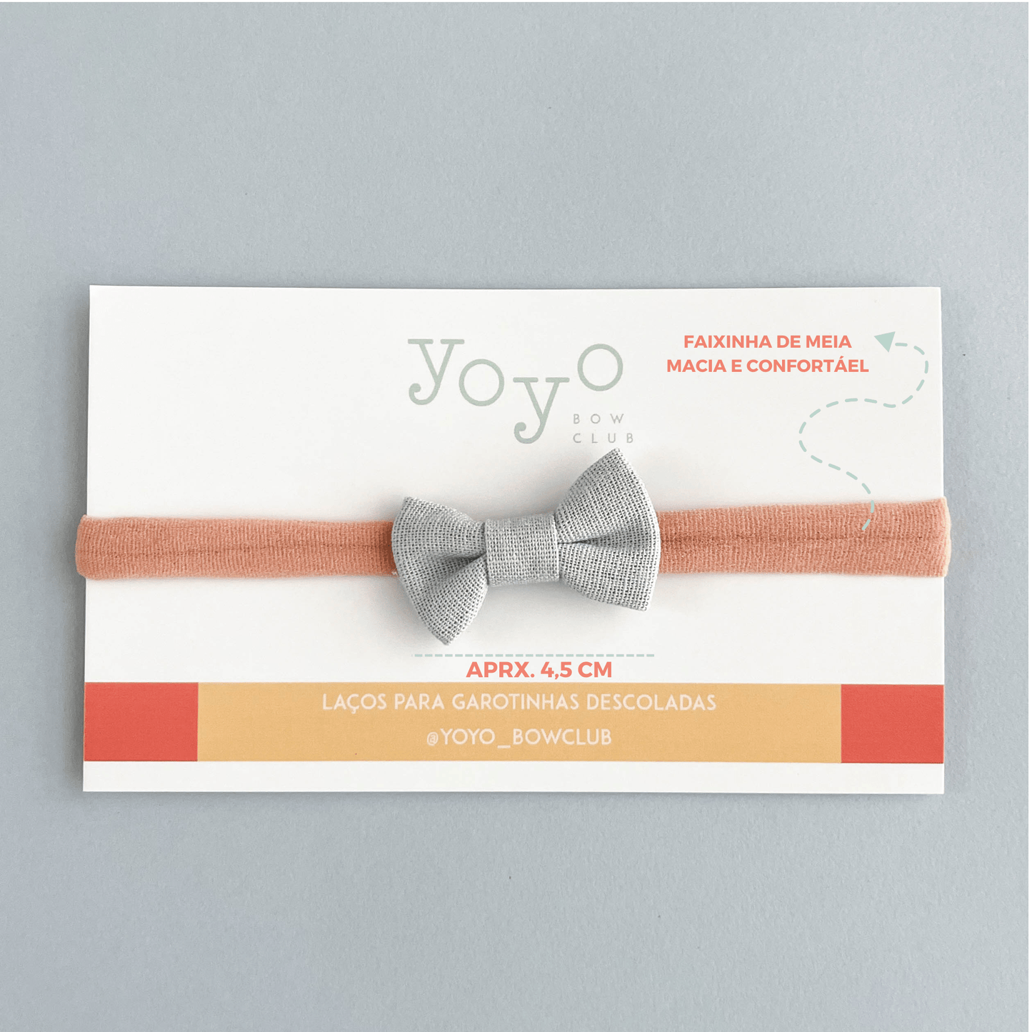Laço Lala Linho Rn - Nuvem - Yoyo Bow Club