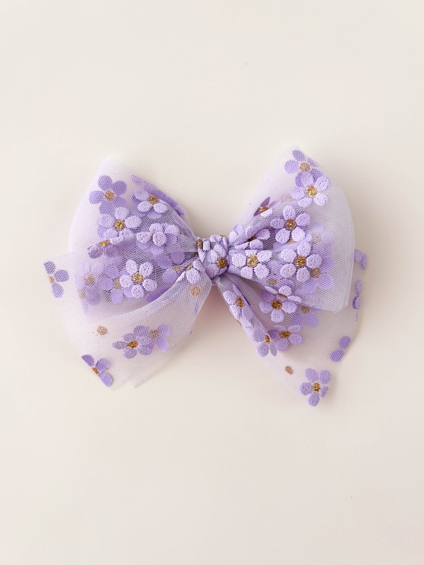 Laço Tule Florzinha | Unidade - Yoyo Bow Club