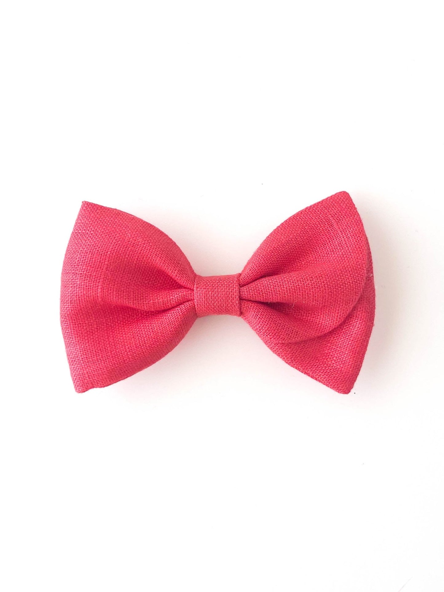 Laço Malu Linho Melancia | Unidade - Yoyo Bow Club