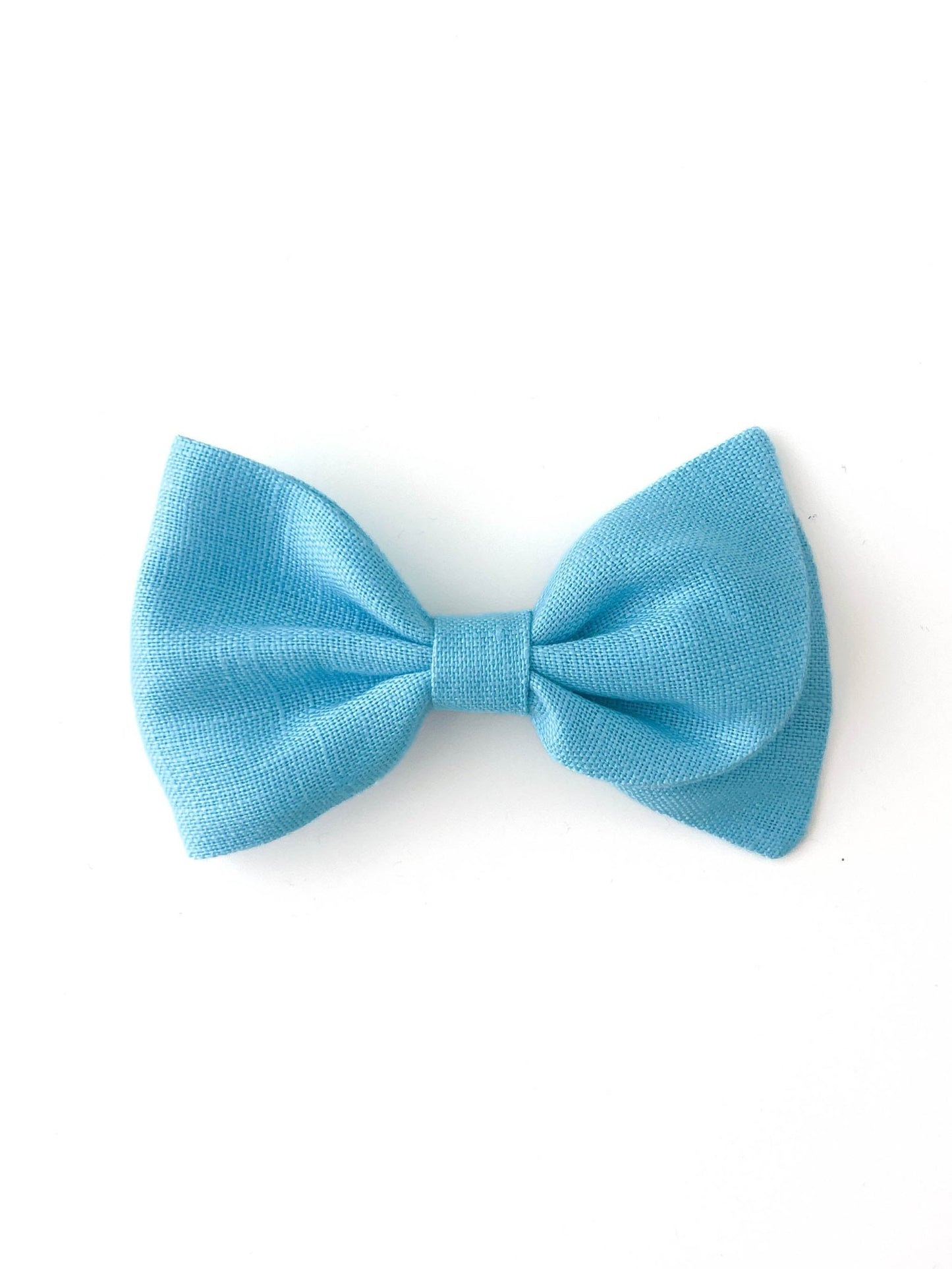 Laço Malu Linho Turquesa | Unidade - Yoyo Bow Club