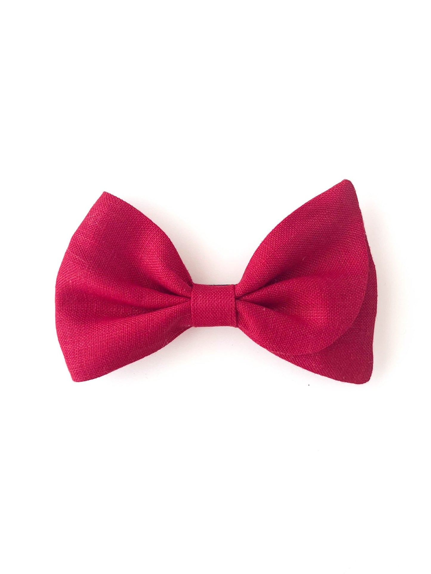 Laço Malu Linho Vermelho Paixão | Unidade - Yoyo Bow Club