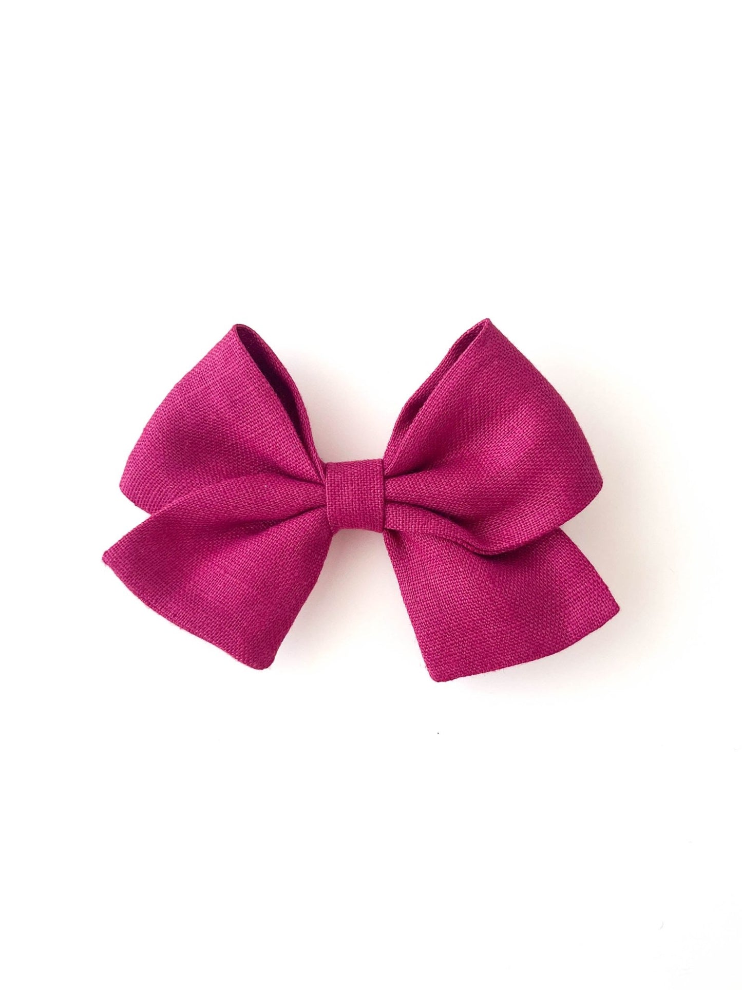 Laço Nina Linho Framboesa | Unidade - Yoyo Bow Club