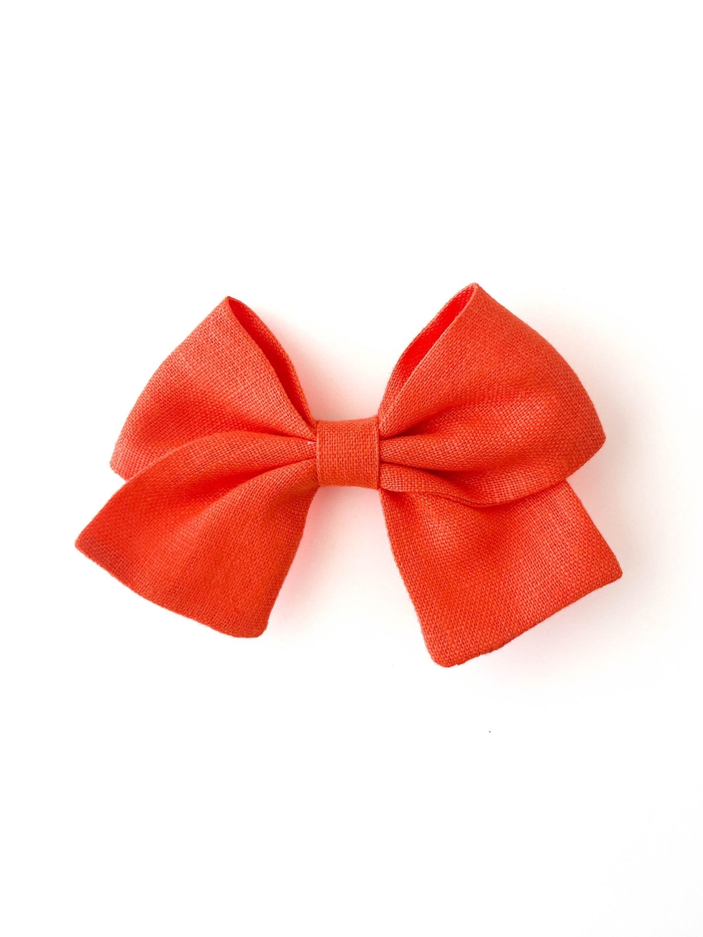 Laço Nina Linho Laranja Tigre | Unidade - Yoyo Bow Club