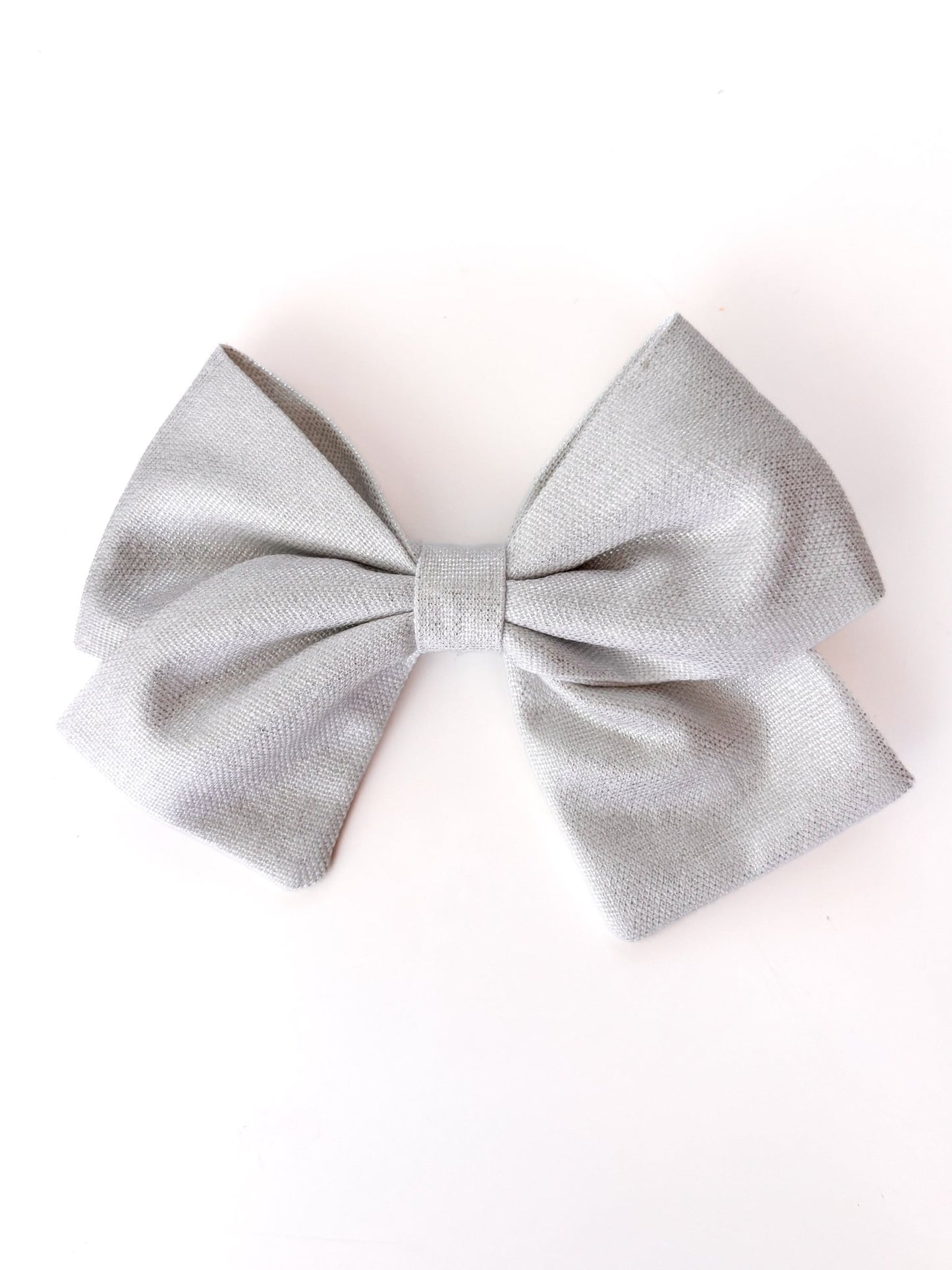 Laço Nina Prata Vintage - Yoyo Bow Club