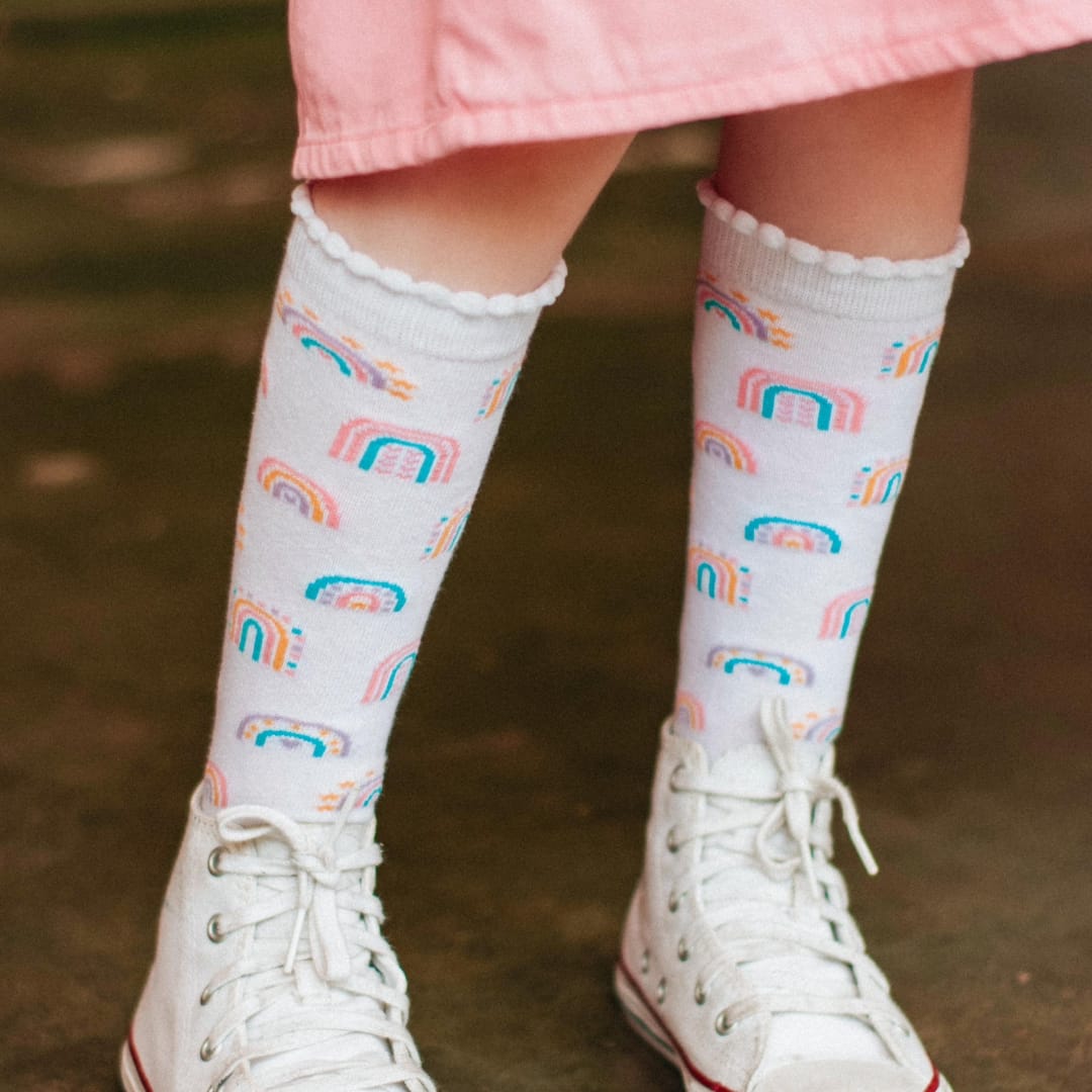 Meia Arco Iris | Magic - Yoyo Bow Club