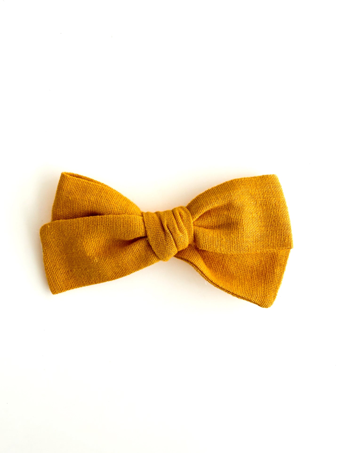 Laço Tata Linho Amarelo Dourado