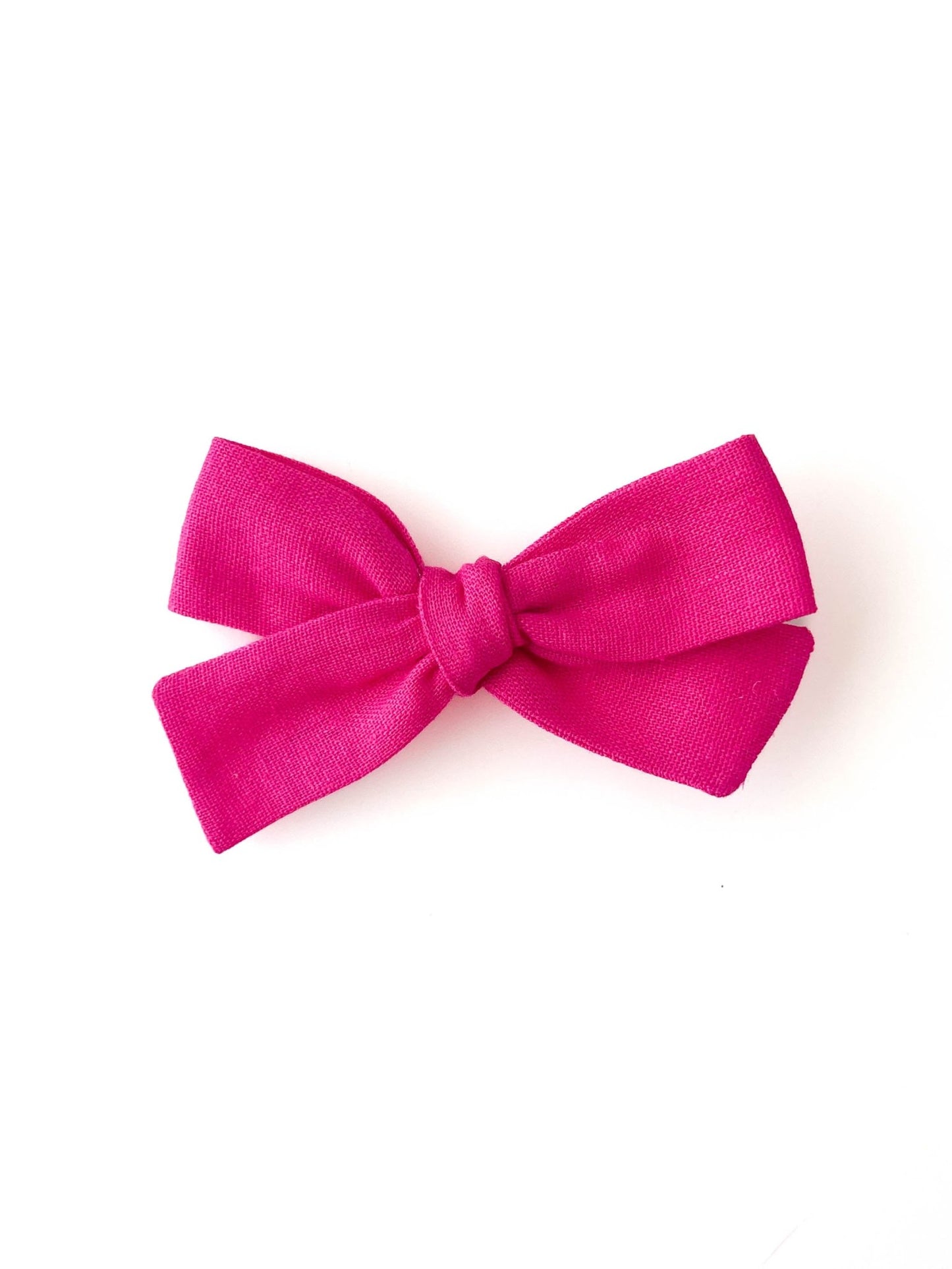 Laço Tata Linho Rosa Barbie | Unidade - Yoyo Bow Club