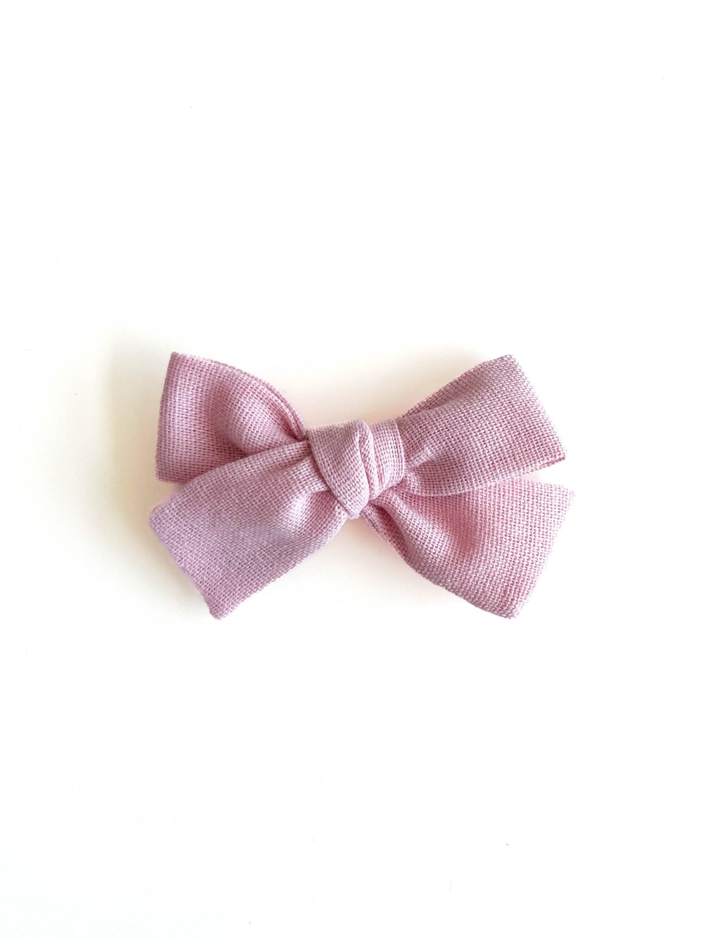 Laço Tata Linho Rosa Milk Shake - Yoyo Bow Club