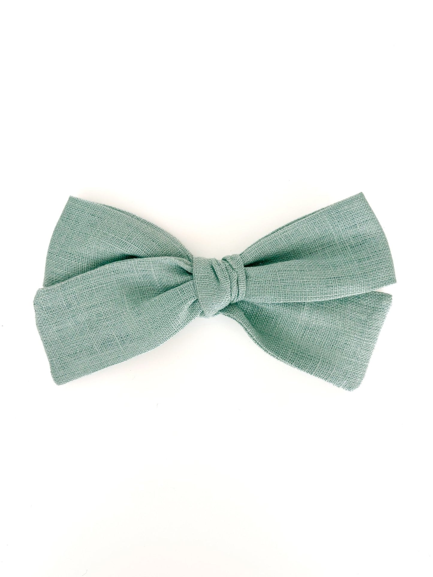 Laço Tata Linho Verde Vintage | Unidade - Yoyo Bow Club