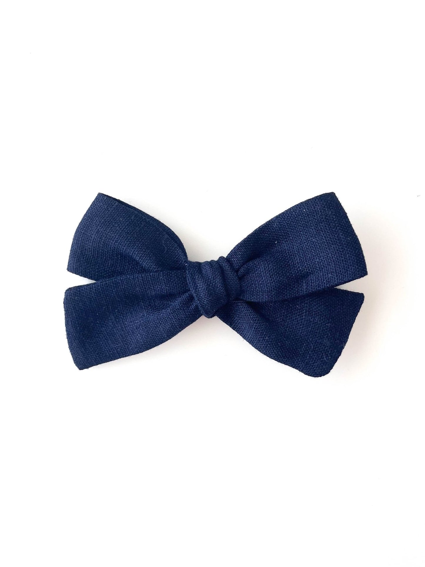 Laço Tata Linho Azul Marinho | Unidade - Yoyo Bow Club