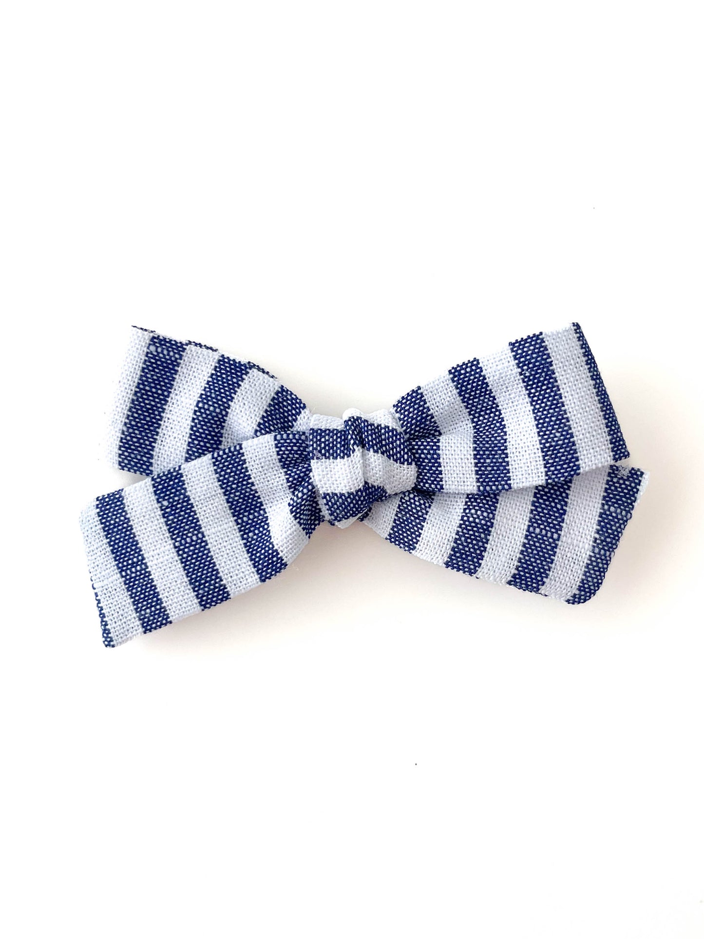 Laço Tata Linen Listrado Marinho e Branco | Unidade