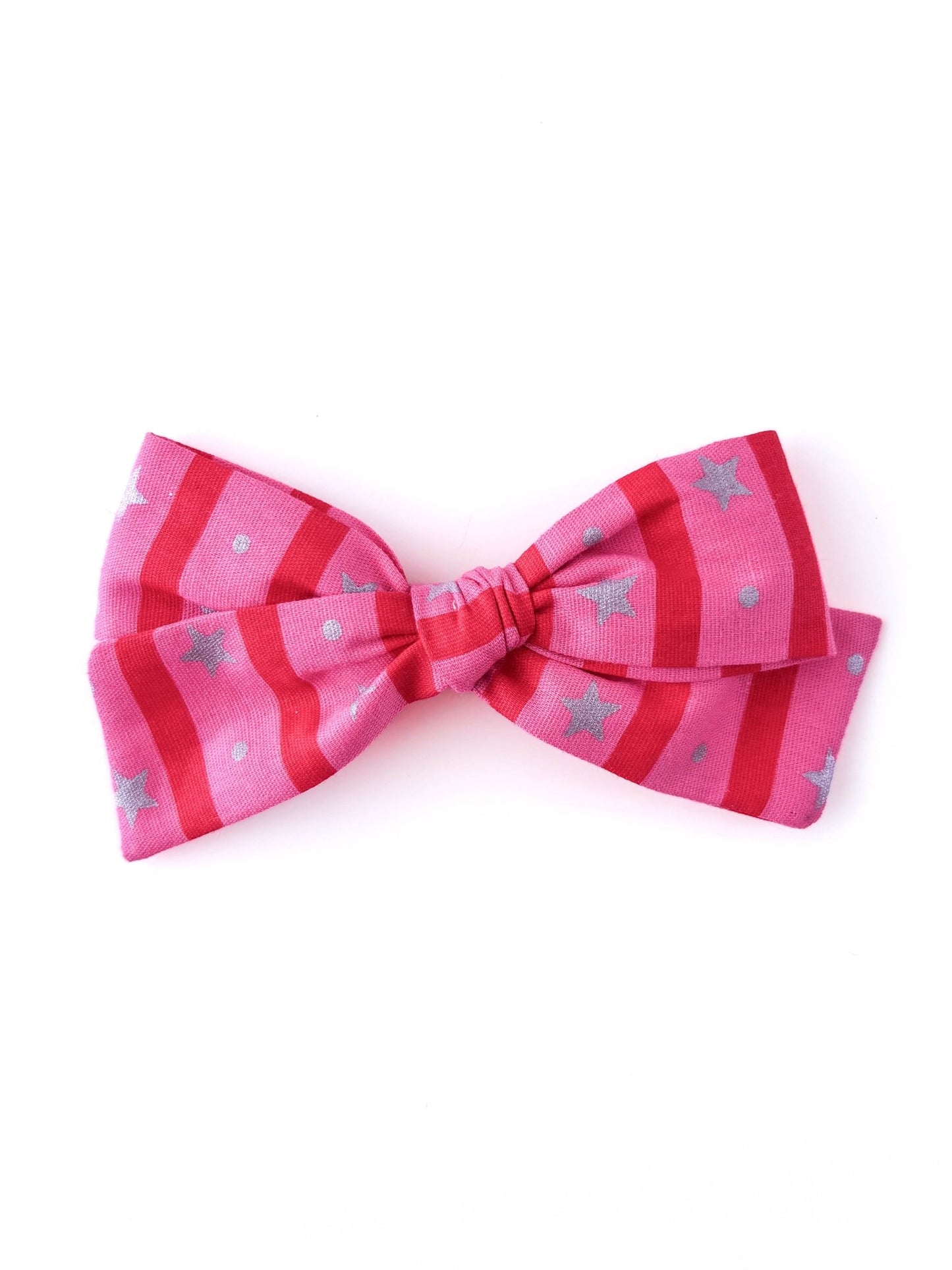 Laço Tata Listrado com Estrela | Unidade - Yoyo Bow Club