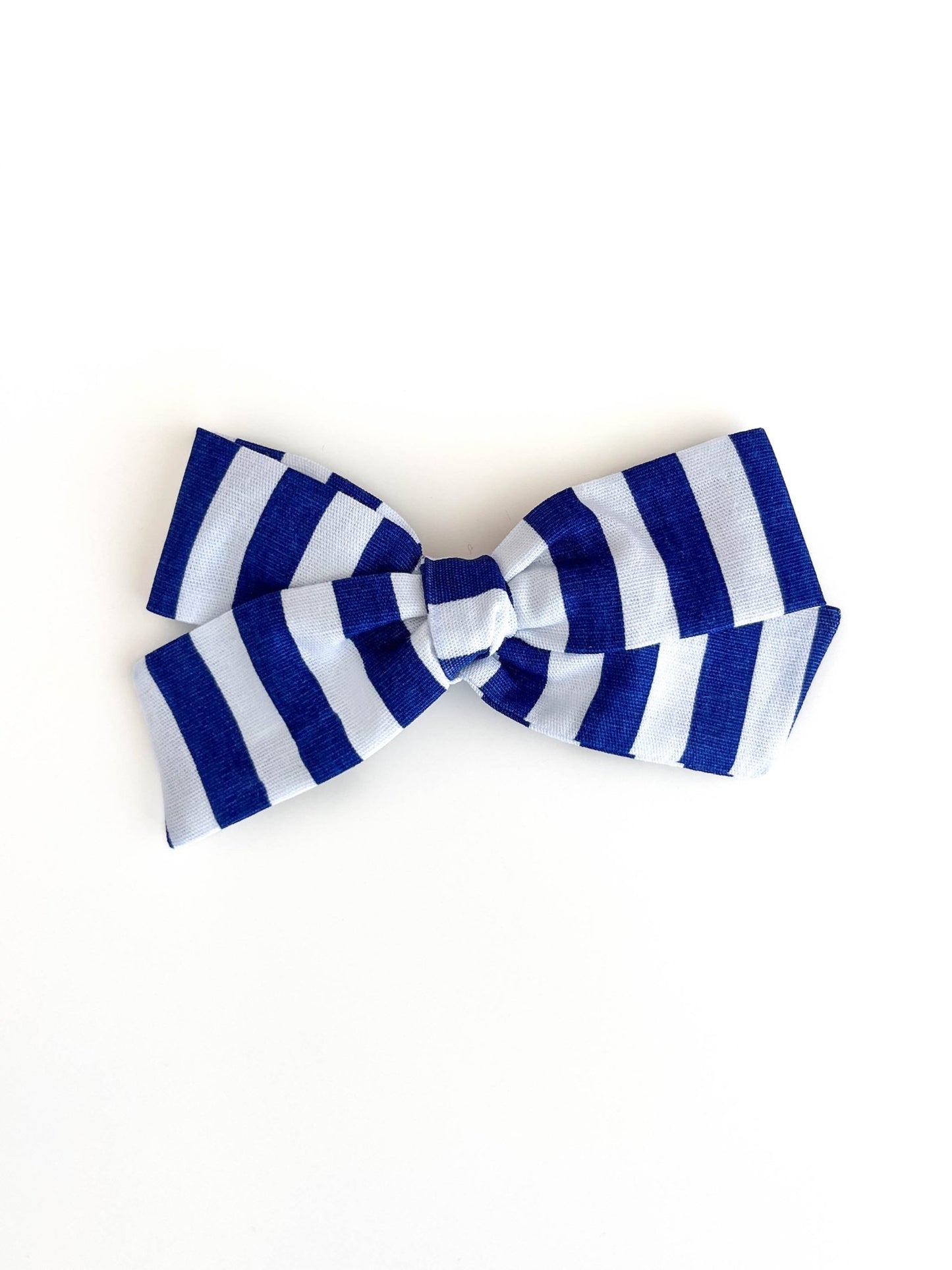 Laço Tata Listrado Marinho e Branco | Unidade - Yoyo Bow Club