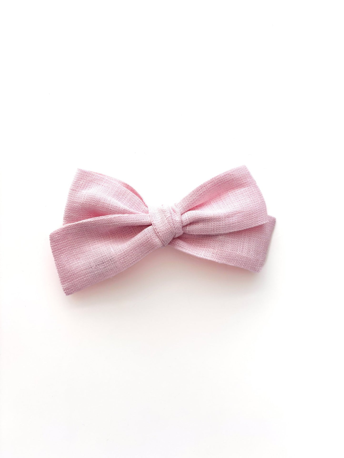 Laço Tata Linho Rosa Iogurte | Unidade - Yoyo Bow Club