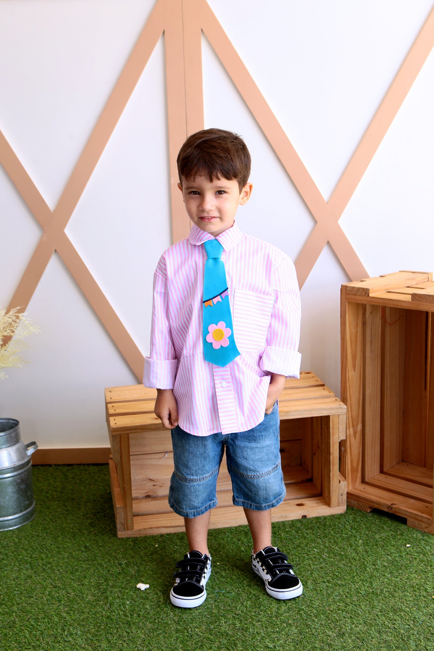 Camisa com gravata Doce Encanto