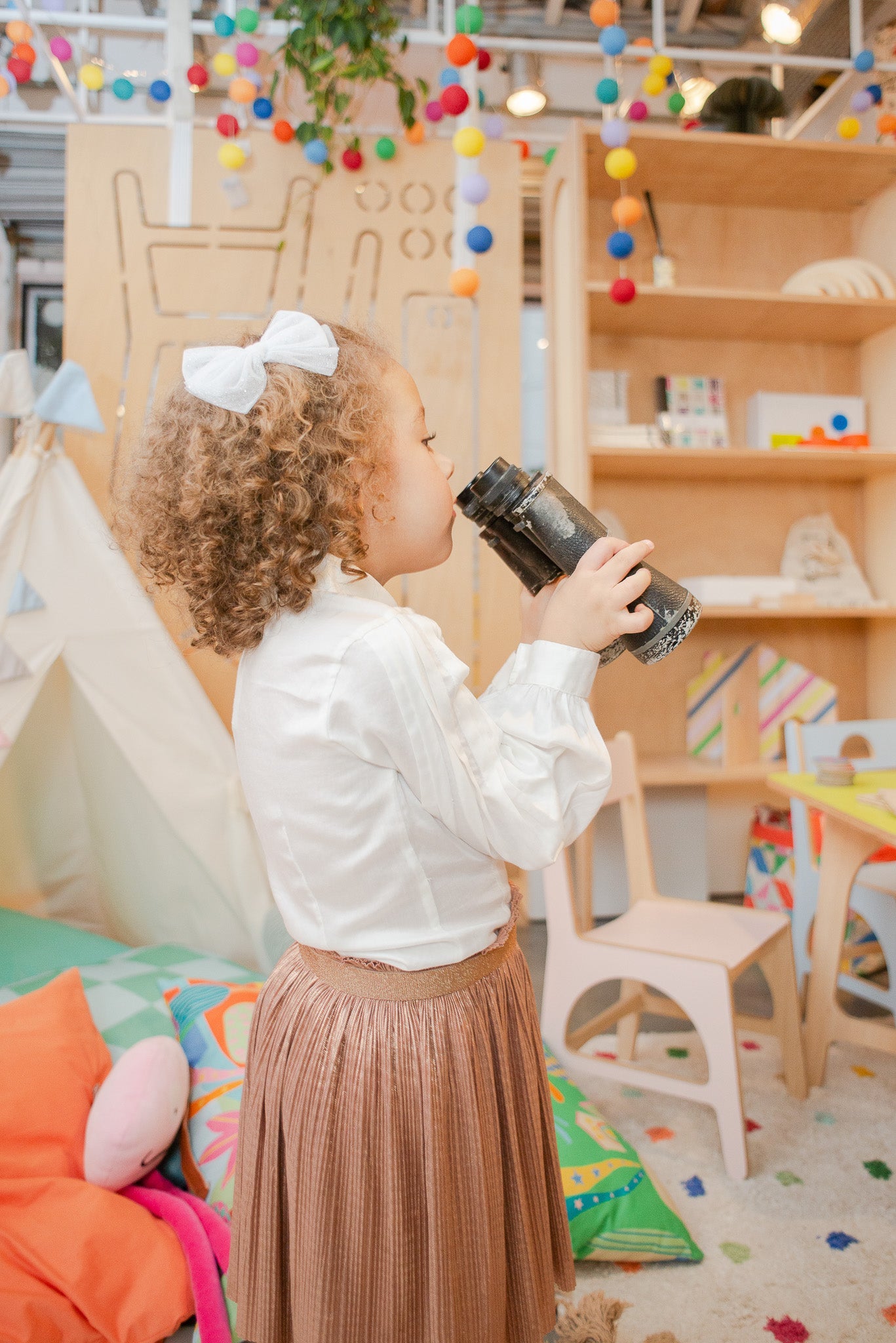 Laço Festa Tule White Snow | Unidade - Yoyo Bow Club