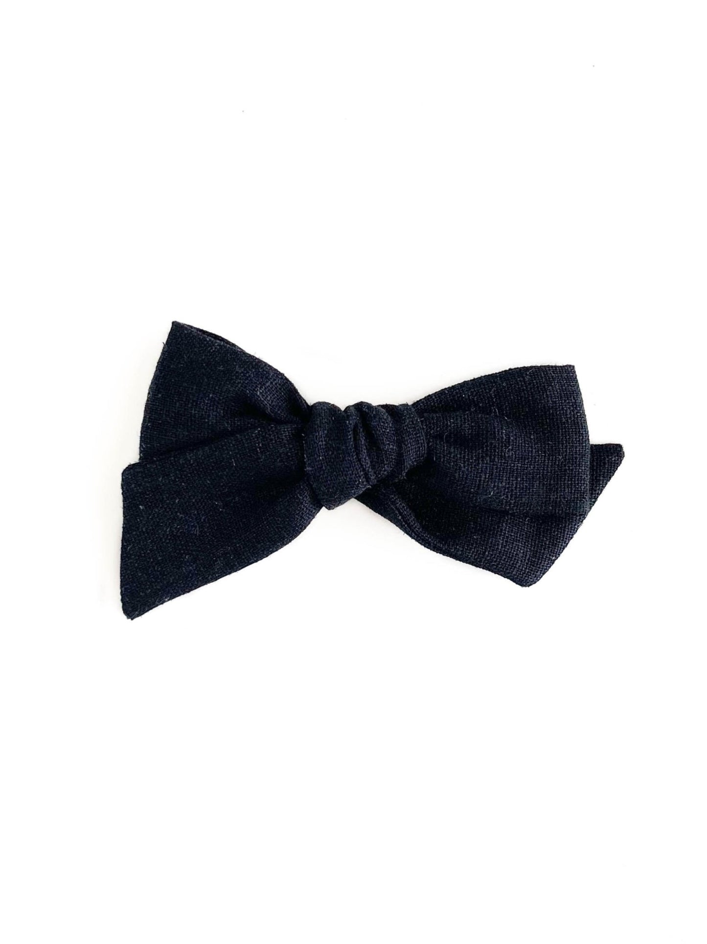 Laço Tata Linho Preto Noite | Unidade - Yoyo Bow Club