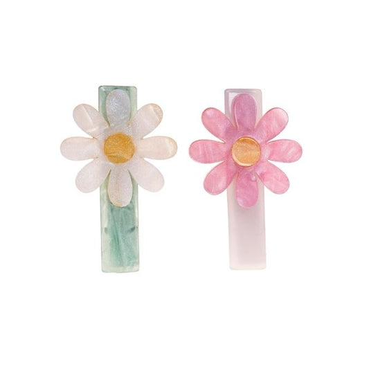 Dupla Hairclip Margarida Com Brilho