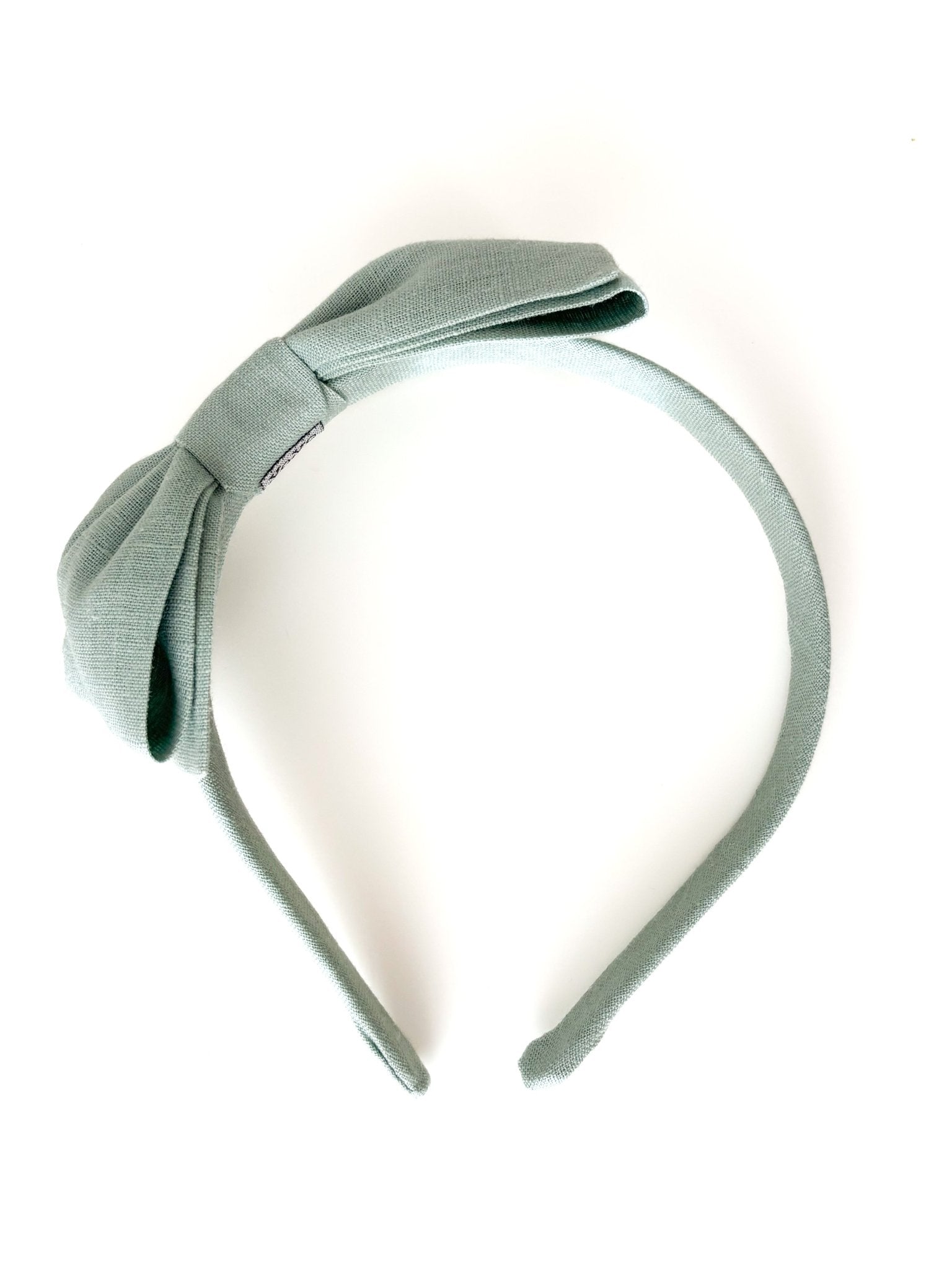 Arco Laço Linho Verde Vintage - Yoyo Bow Club