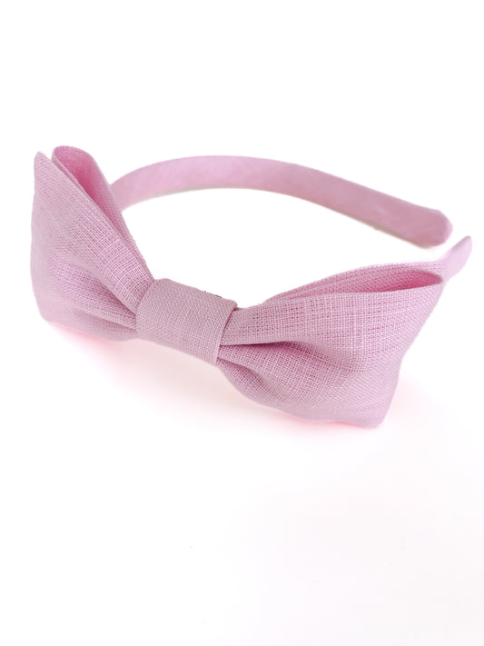 Arco Laço Linho Rosa Iogurte