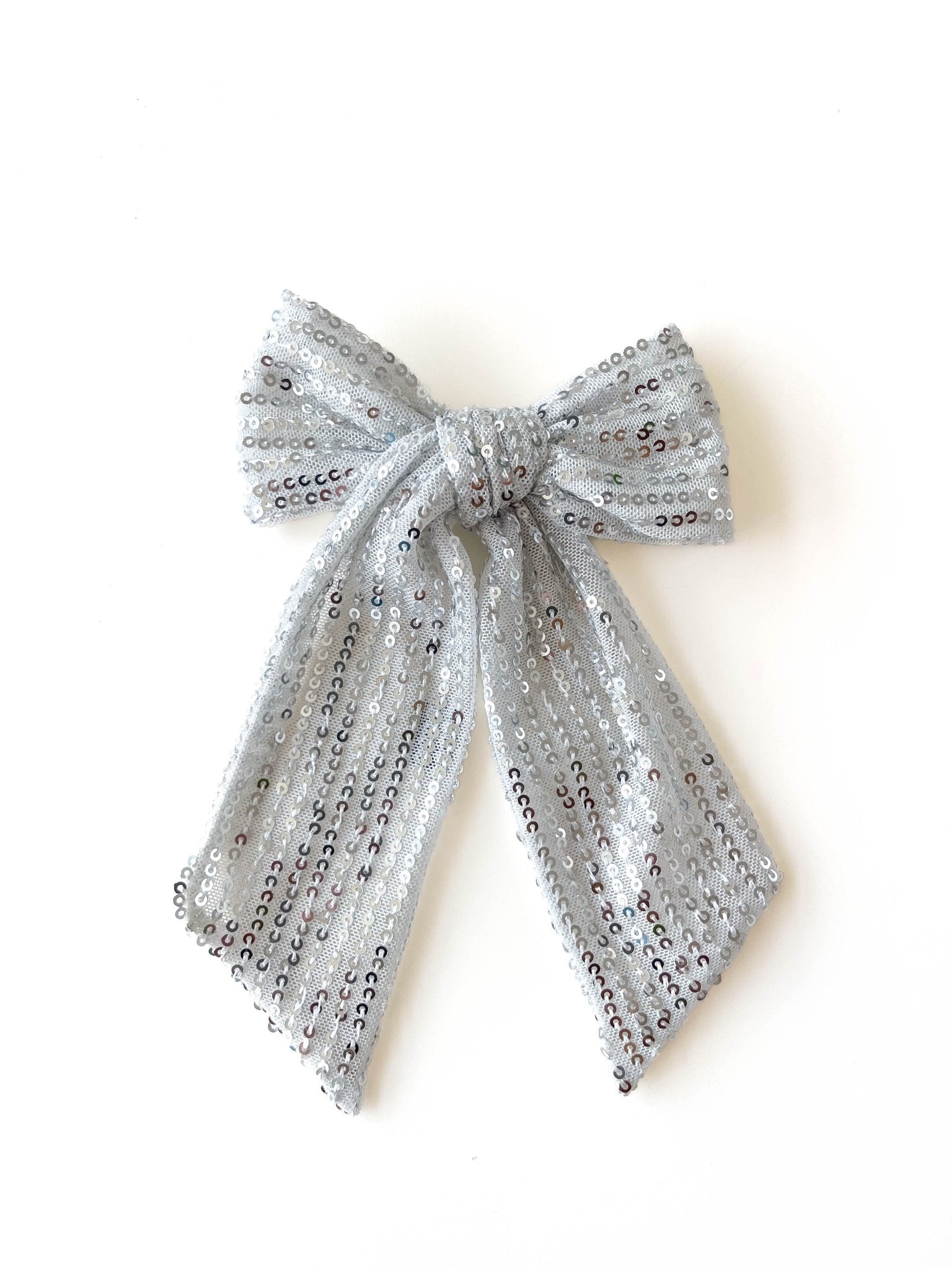 Laço Babi Shine Prata | Unidade - Yoyo Bow Club