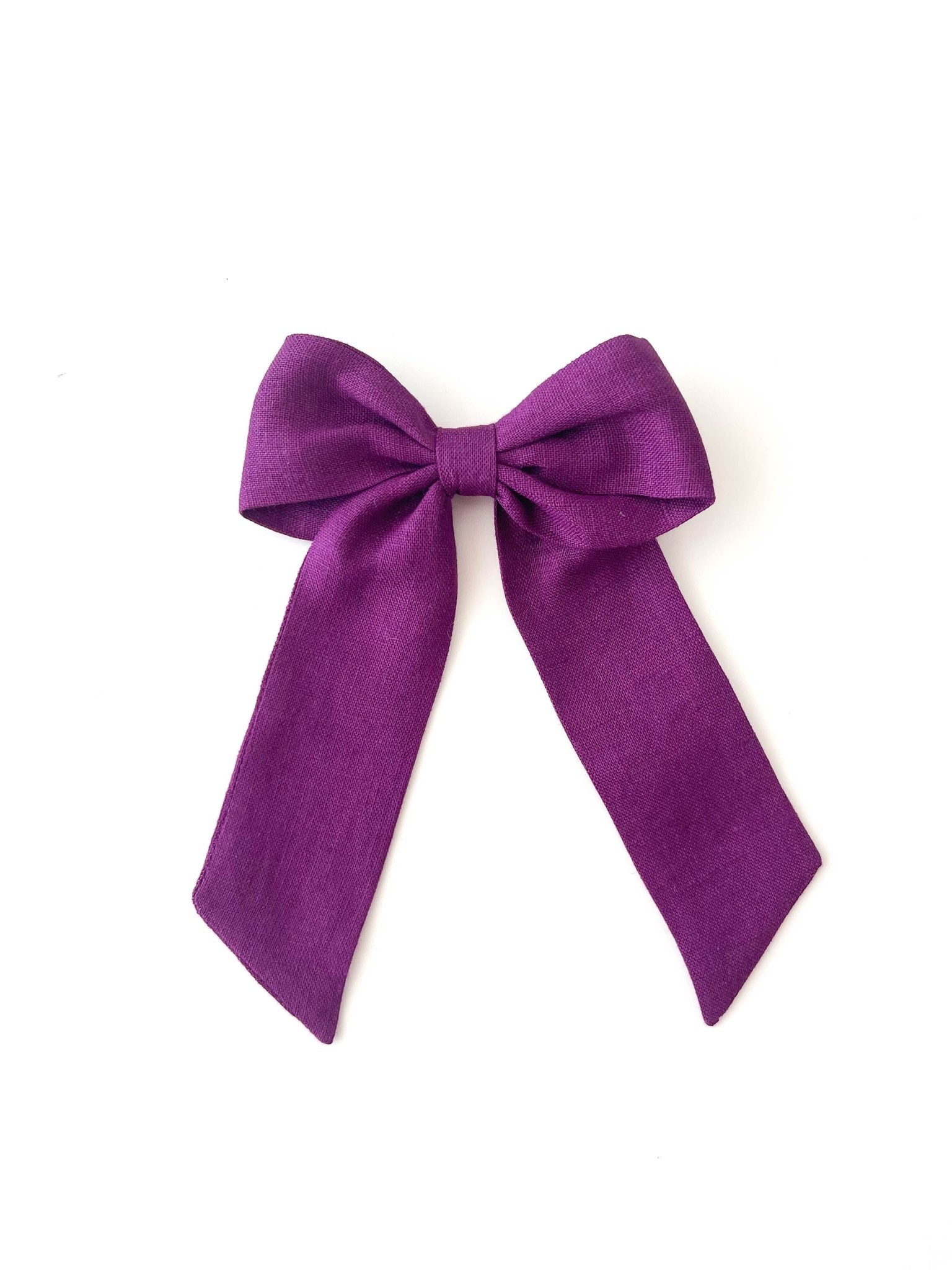 Laço Bela Linho Açai | Unidade - Yoyo Bow Club