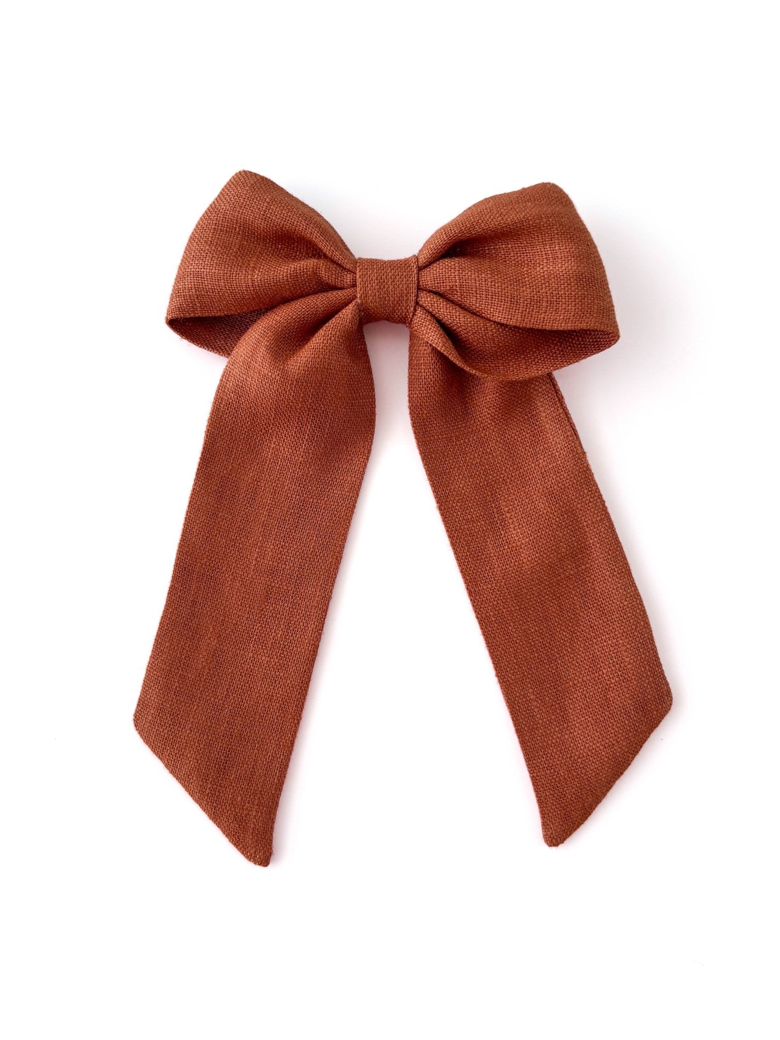 Laço Bela Linho Avelã | Unidade - Yoyo Bow Club