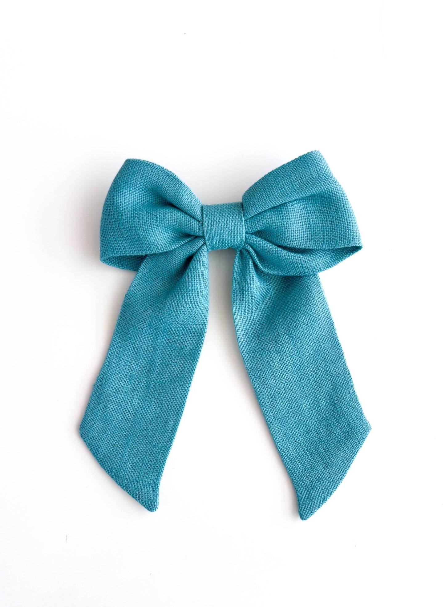 Laço Bela Linho Azul Calmo | Unidade - Yoyo Bow Club