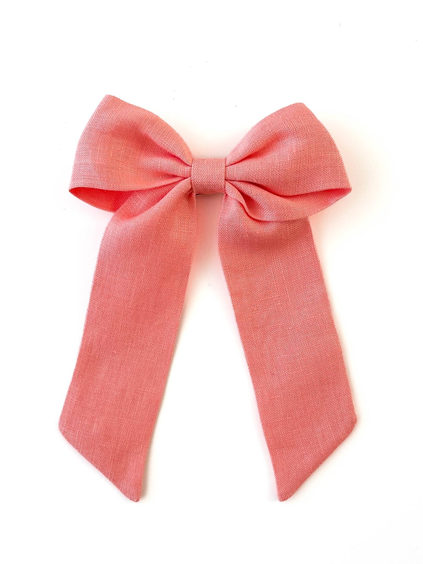 Laço Bela Linho Pessego | Unidade - Yoyo Bow Club