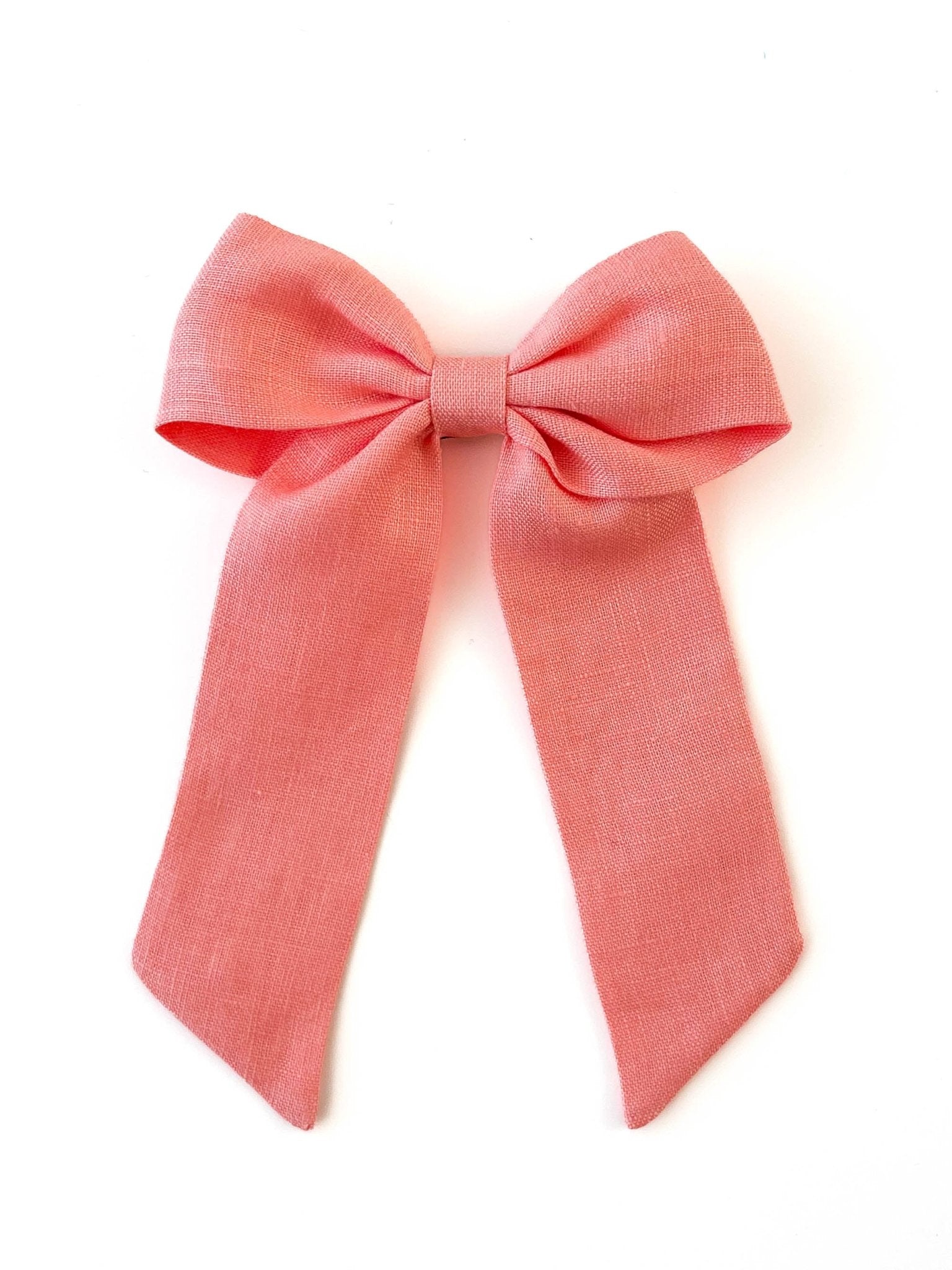 Laço Bela Linho Pessego | Unidade - Yoyo Bow Club