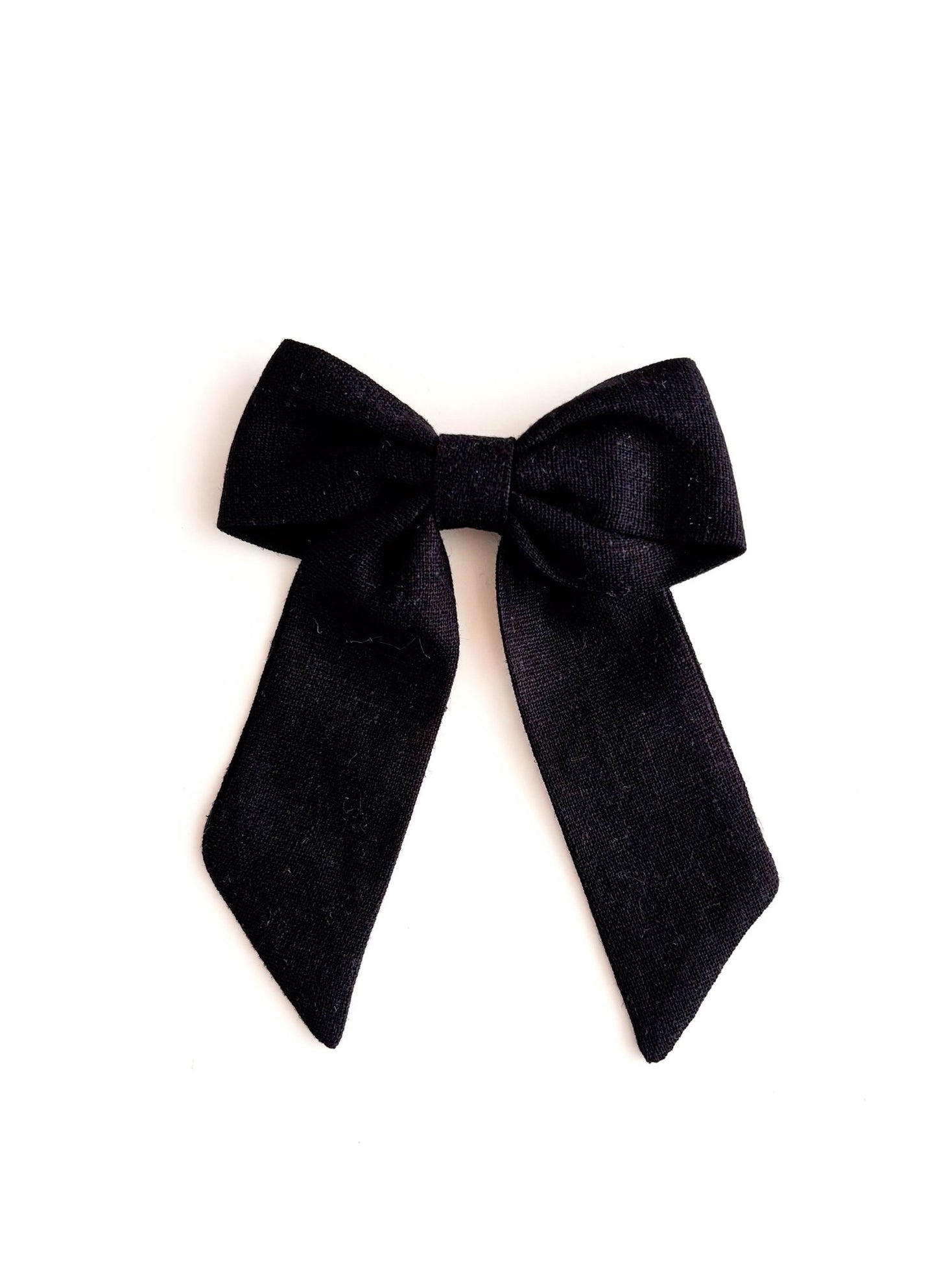 Laço Bela Linho Preto Noite | Unidade - Yoyo Bow Club