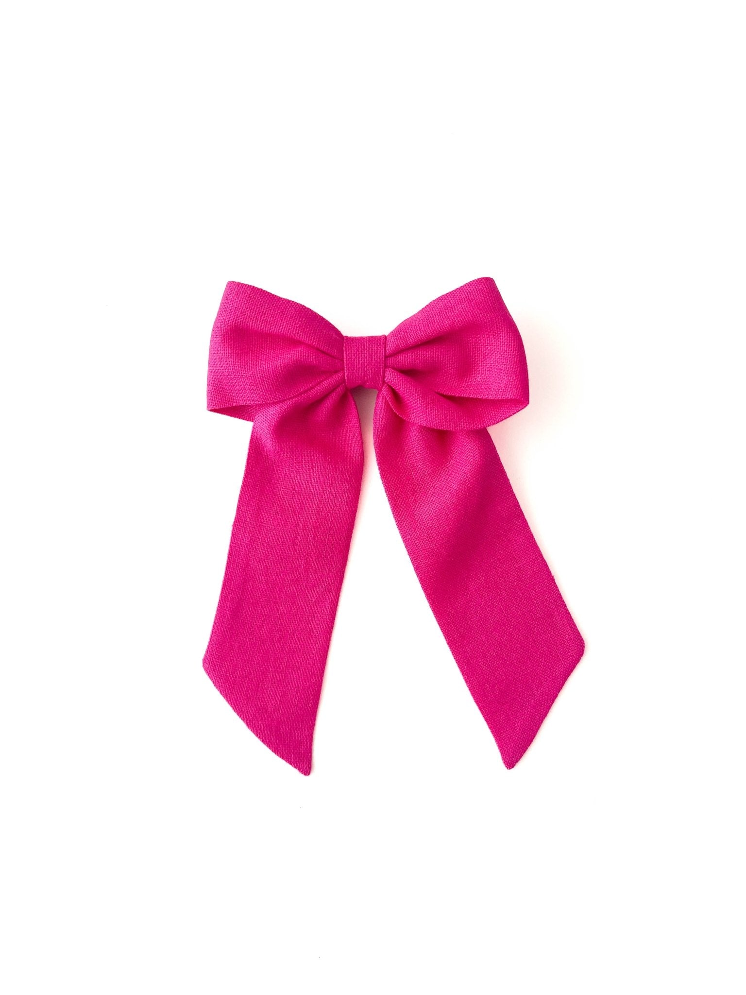 Laço Bela Linho Rosa Barbie | Unidade - Yoyo Bow Club