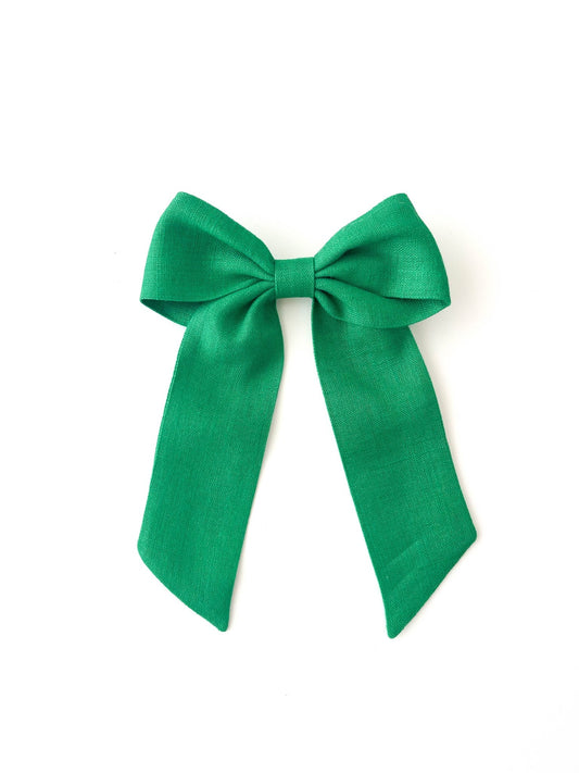 Laço Bela Linho Verde Esperança | Unidade - Yoyo Bow Club