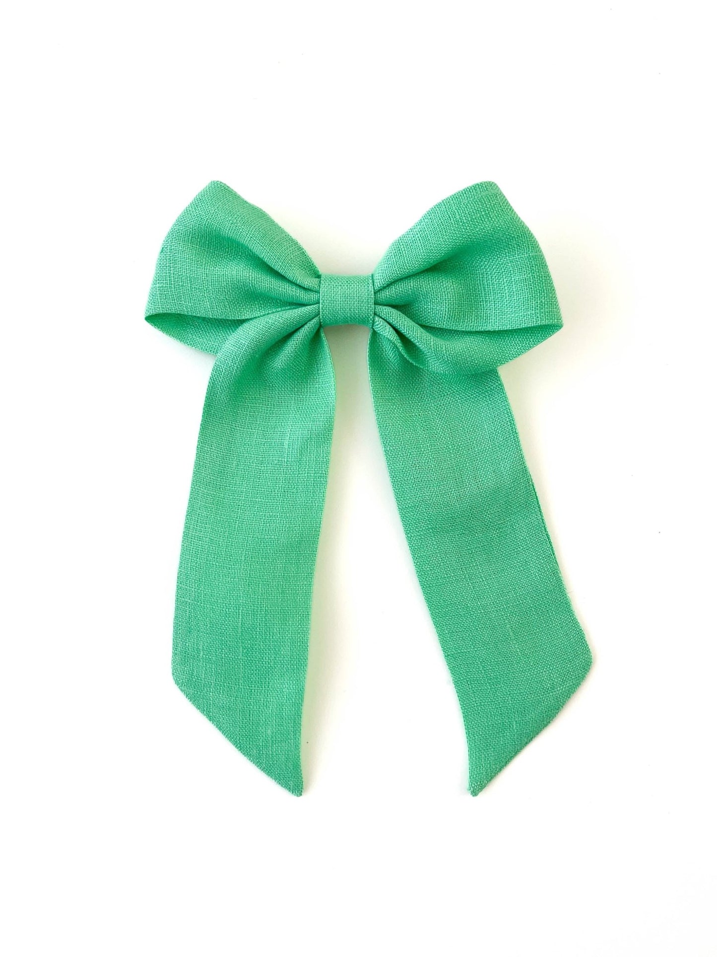 Laço Bela Linho Verde Refresco - Yoyo Bow Club