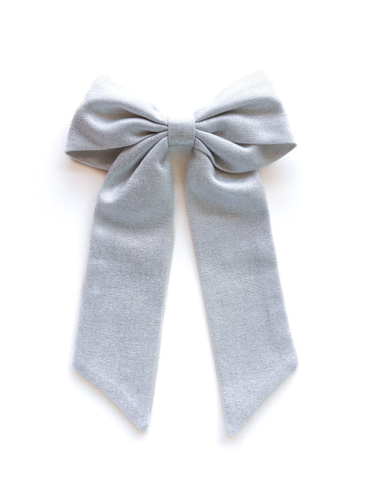 Laço Bela Prata Vintage - Yoyo Bow Club
