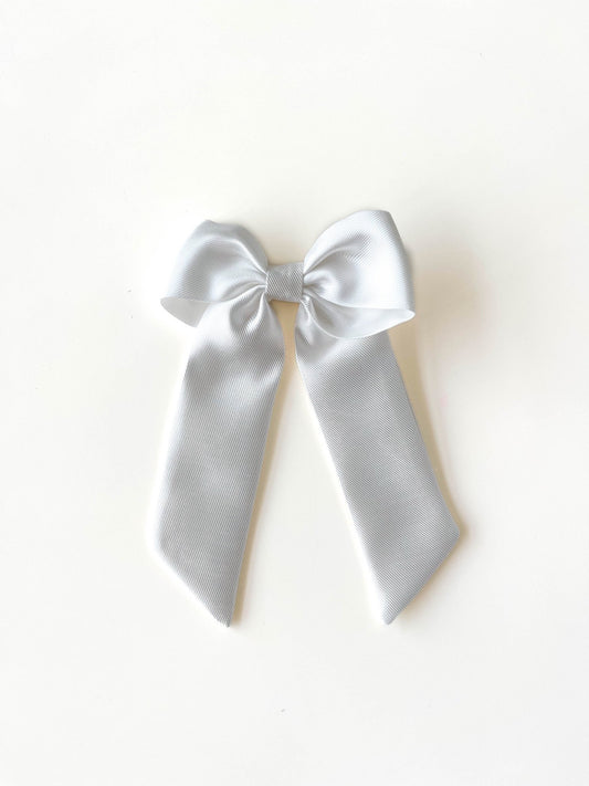 Laço Bela Zibeline Branco | Unidade - Yoyo Bow Club